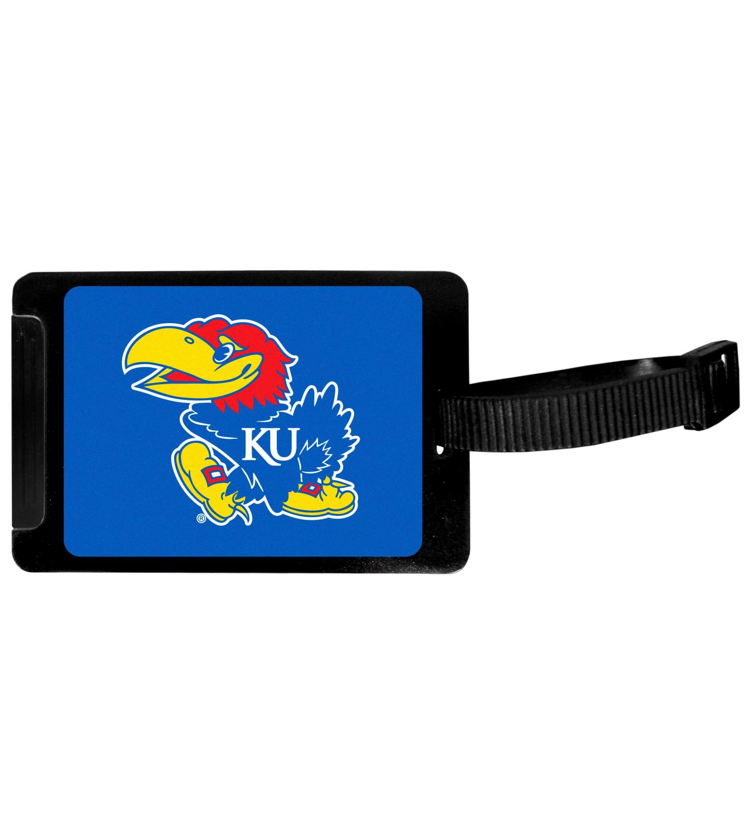 Siskiyou NCAA Kansas Jayhawks Luggage Tag Black, 3.25"