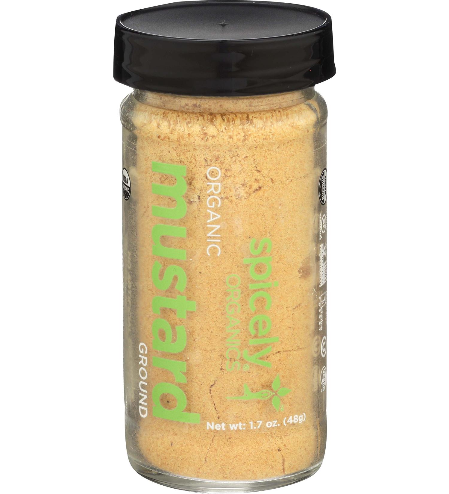 Spicely Organic Mustard Powder (Yellow) (1.70 OZ Jar) 2 Ounce