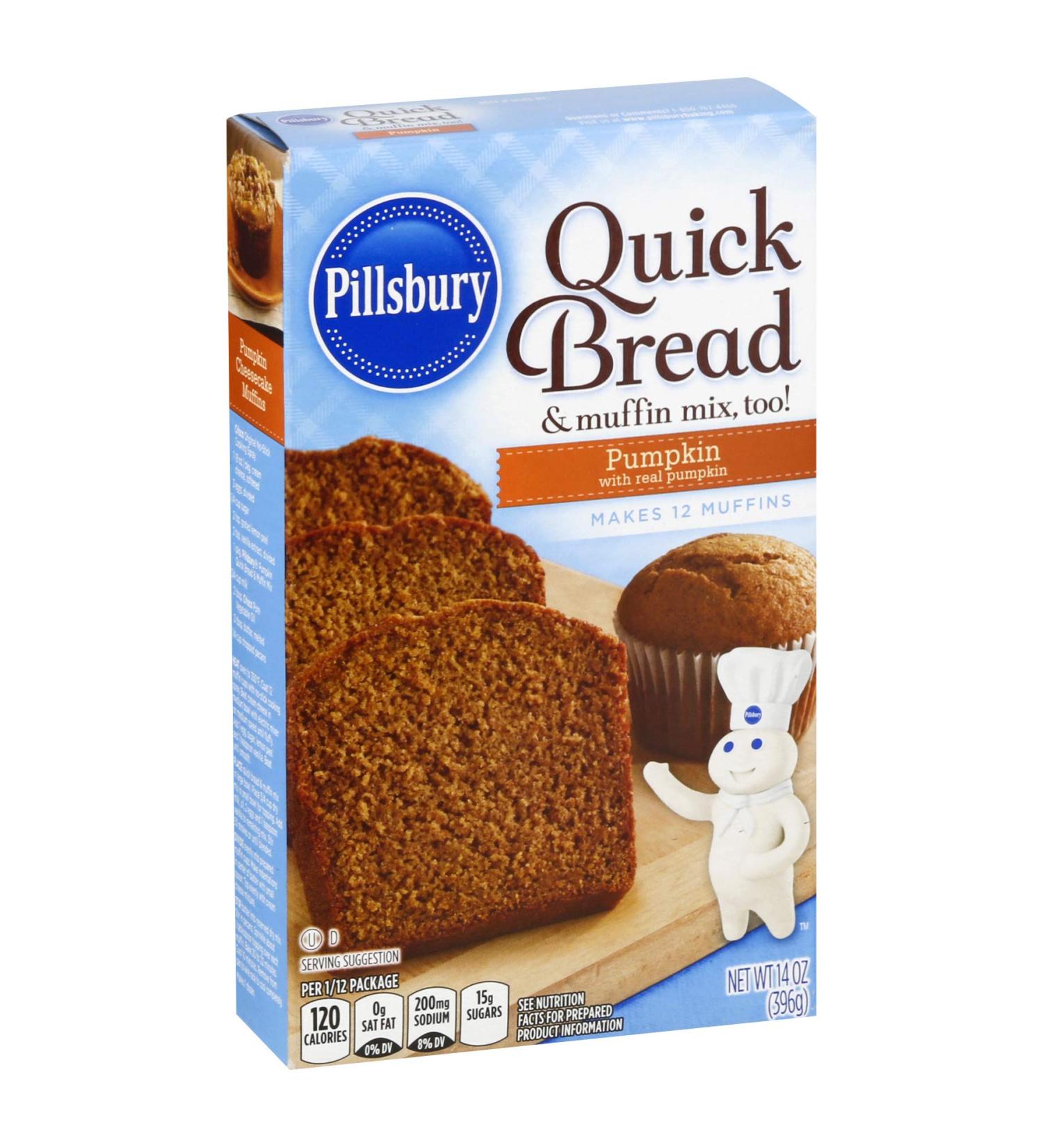 Pillsbury Pumpkin Quick Bread & Muffin Mix, 14-Ounce (Pack of 12)
