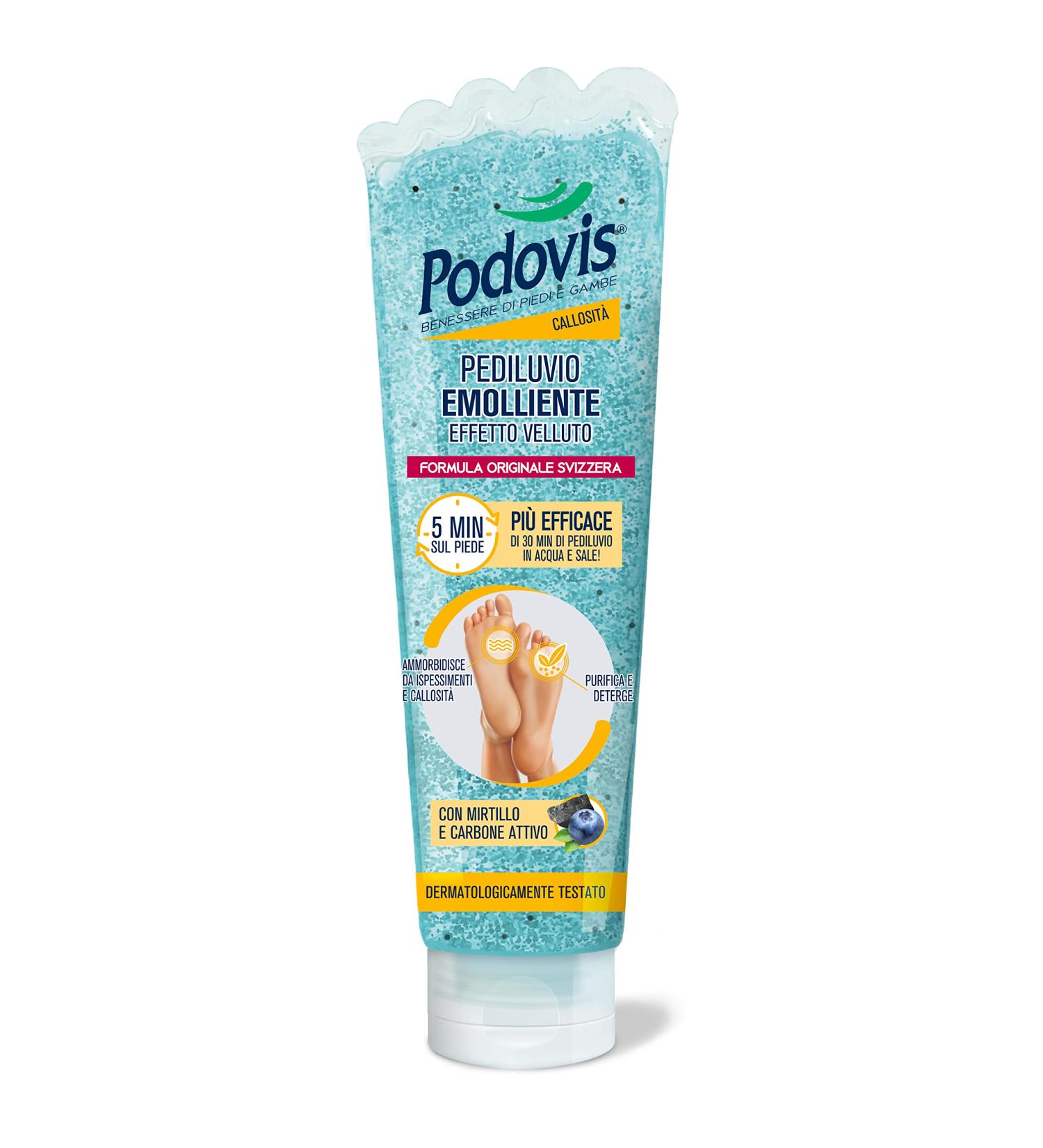 Podovis Pediluvio 150ml Soothing Velvet Effect for Soft Smooth Feet | Corn Removal Massage & Peeling - Buy Online on GoSupps.com