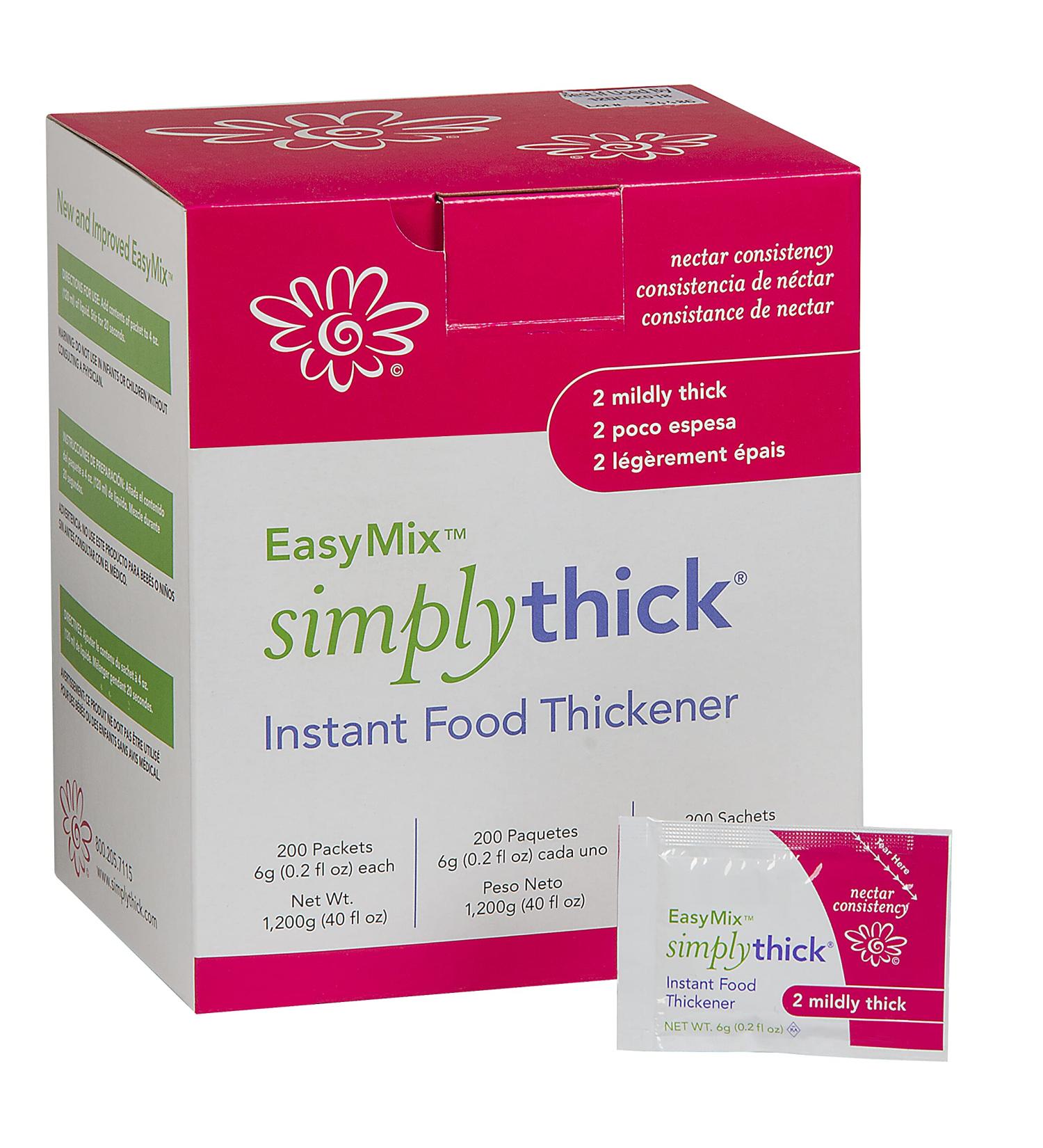 SimplyThick EasyMix | 200 x 6g Packets | Thickener for Dysphagia | IDDSI Level 2 Nectar Consistency - Buy Online on GoSupps.com