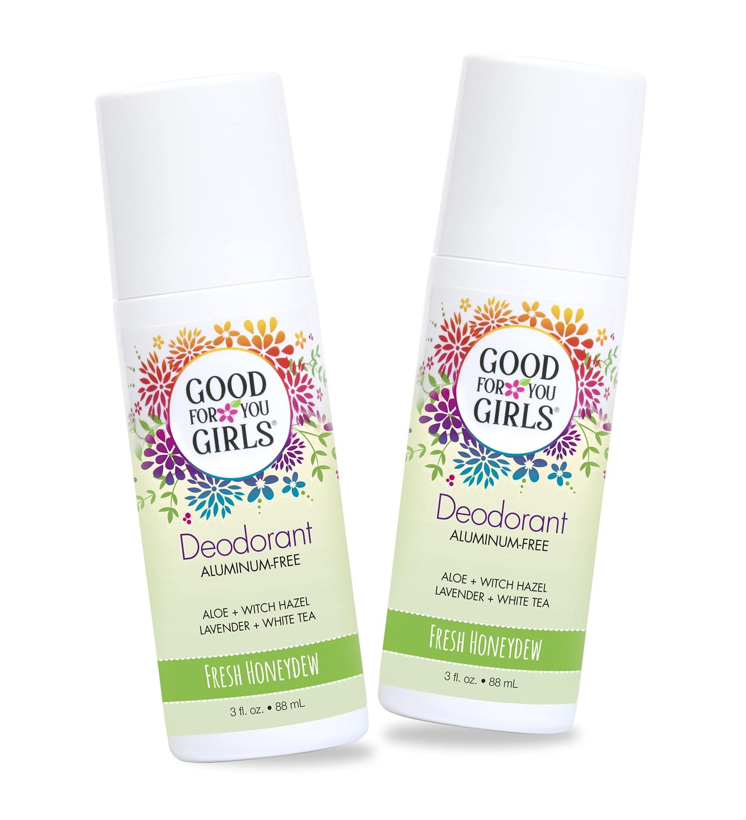 Good for You Girls Aluminum-Free Natural & Vegan Deodorant for Kids Preteens Teens Safe & Effective Odor Protection Clear Roll-On Natural Fragrance | Fresh Honeydew 3 oz (Pack of 2) Fresh Honeydew 3 Fl Oz (Pack of 2) - Buy Online on GoSupps.com