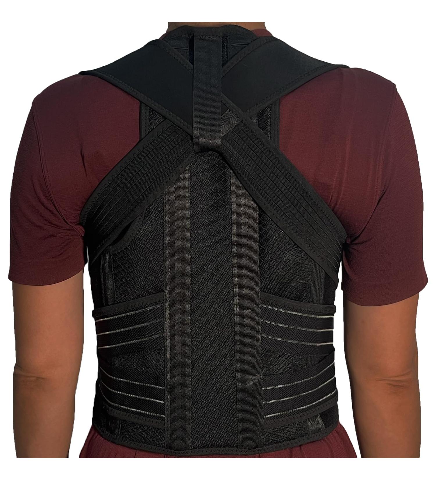Posture Corrector and Back Brace for Men and Women Lumbar Spinal Support Adjustable and Breathable Back Straightener for Scoliosis and Hunchback Correction Back and Shoulder Pain (XL) - Buy Online on GoSupps.com