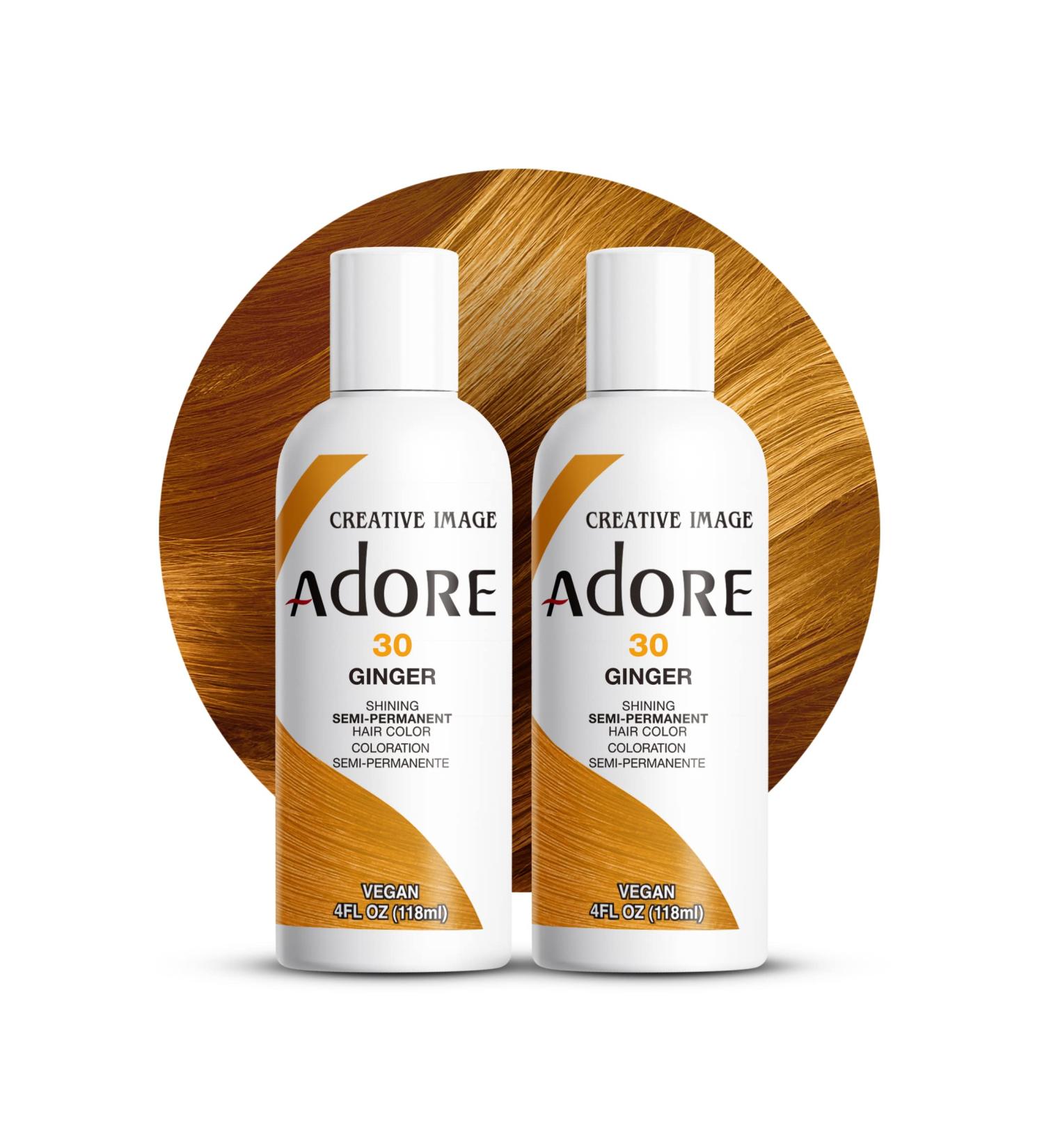 Adore 030 Ginger Semi Permanent Hair Color 4 Fl Oz - Vegan & Cruelty-Free (Pack of 2) - Buy Online on GoSupps.com