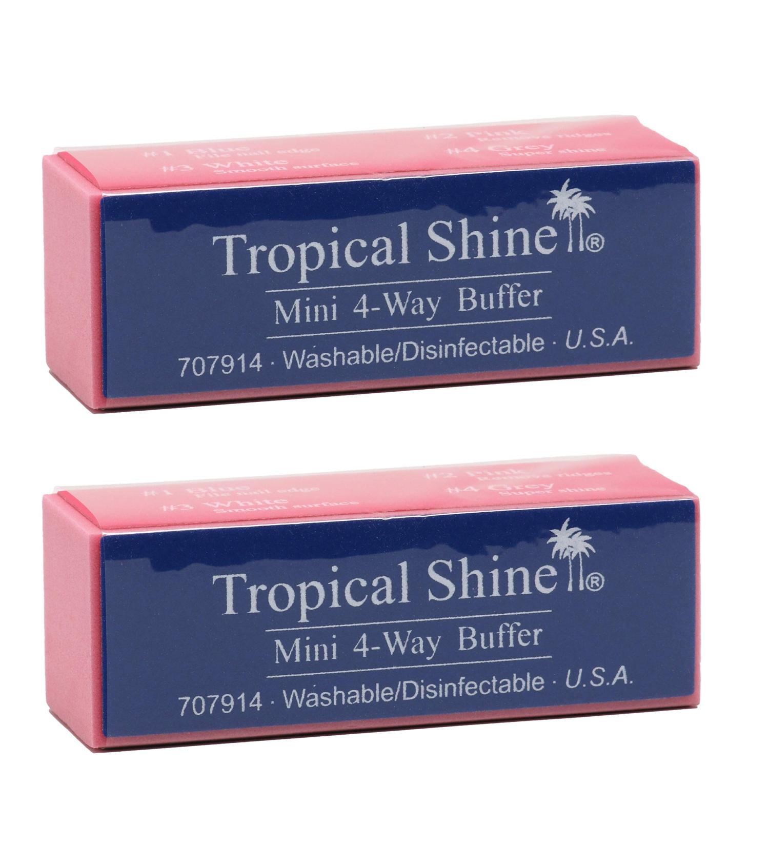 Tropical Shine Mini 4-Way Nail Buffer Block - 2 Pack - Buy Online on GoSupps.com