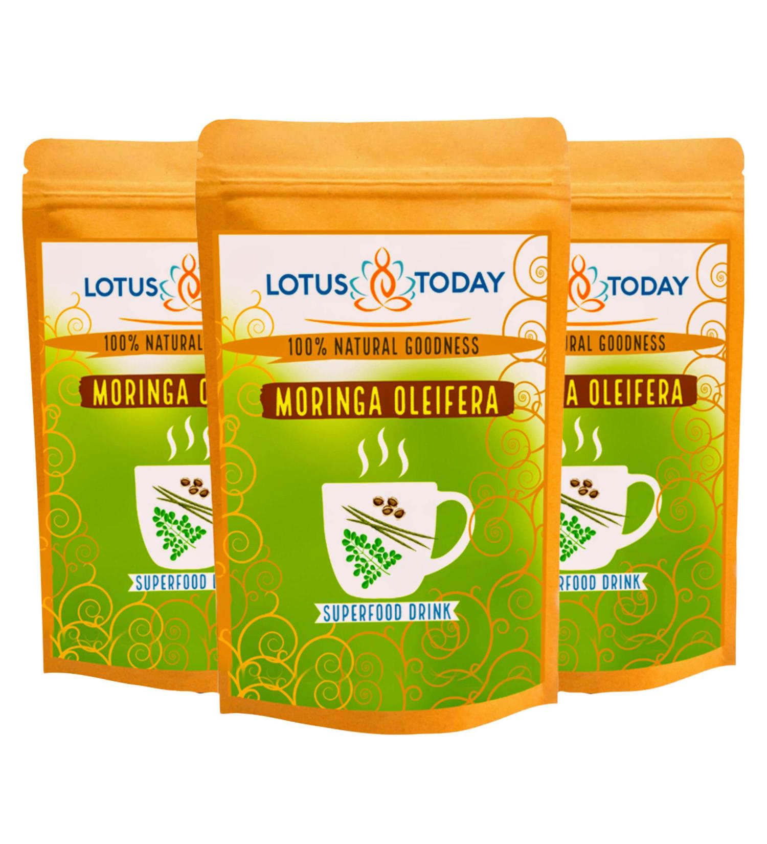 Lotustoday Moringa Moringa Tea 21 Tea Bags Supergreen Herbal Tea Drumstick Ben Oil Tree Tea - Buy Online on GoSupps.com