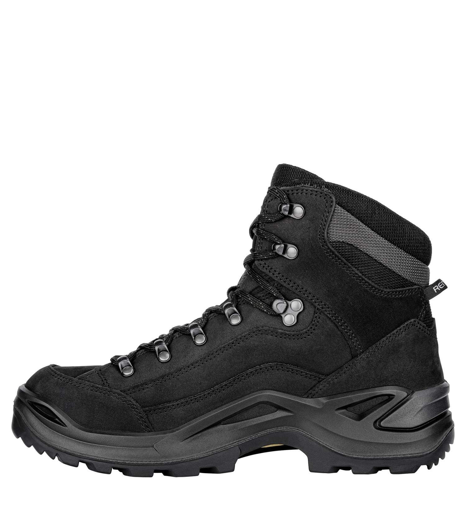 LOWA Renegade GTX MID Unisex Hiking Boots - Outdoor Gore-Tex Size 44 EU Black - International Shipping Available - Buy Online on GoSupps.com