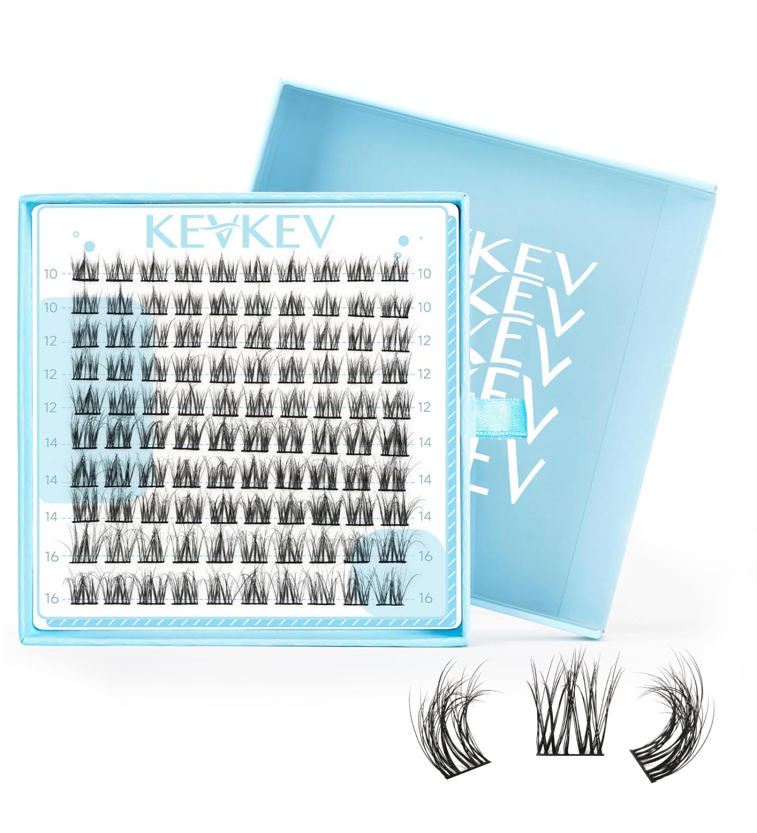 120 Pcs 3D Fluffy Eyelash Clusters - DIY Cluster Eyelash Extensions - Thin Band & Soft - Snowdrop Mix - D-10-16 - Buy Online on GoSupps.com