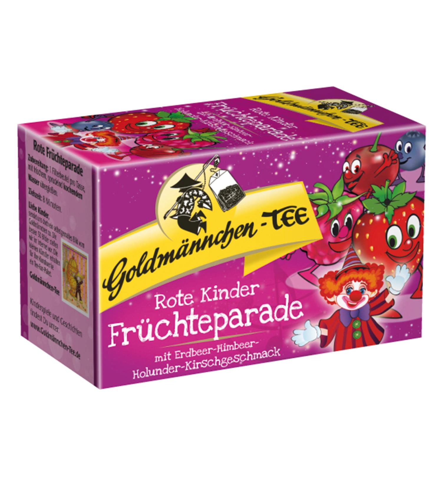  Goldm nnchen Goldm nnchen Red Tea Children's Parade Red Fruits Fruity Mix 20 Individually Wrapped Bags - Buy Online on GoSupps.com