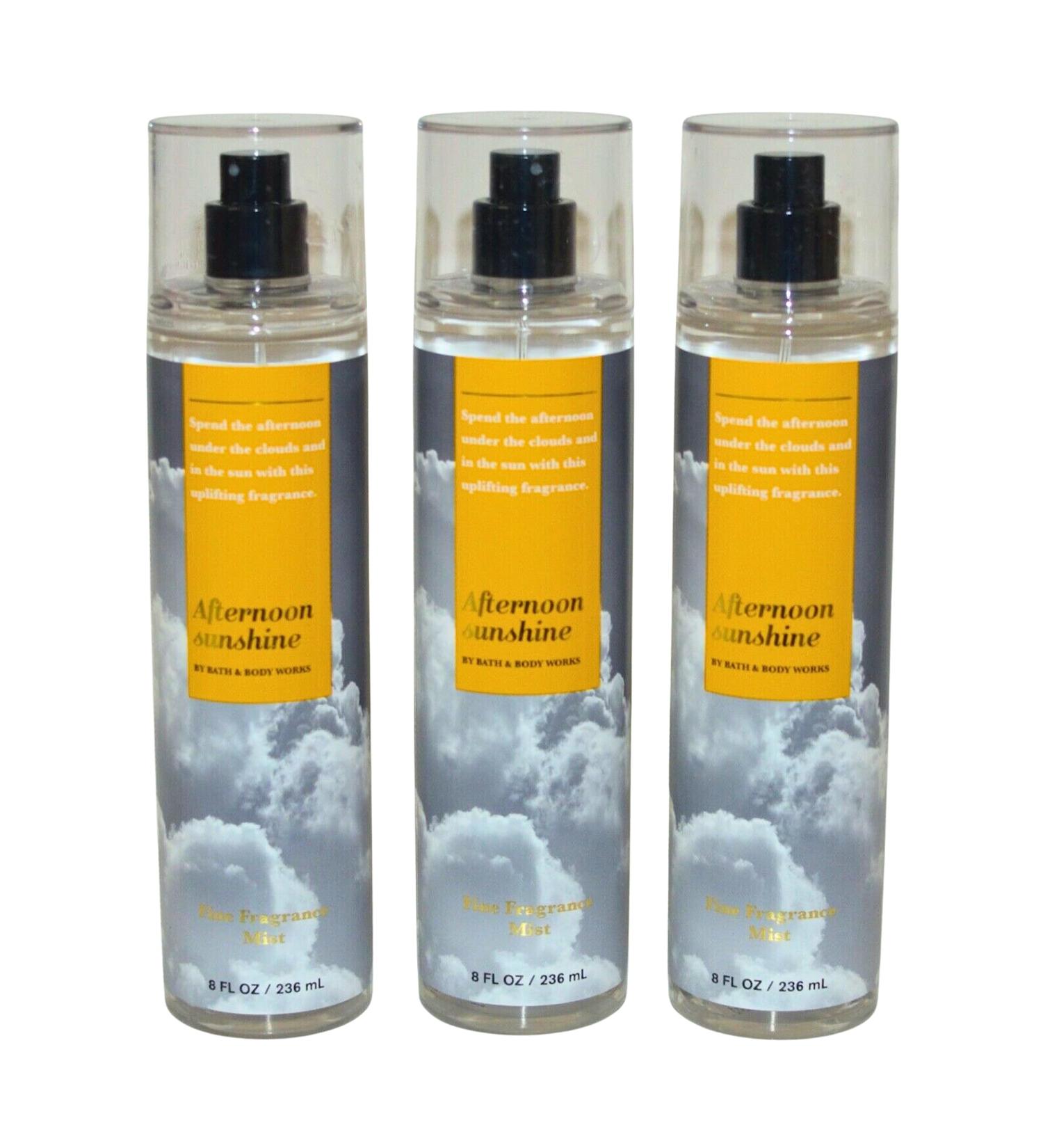 Bath & Body Works Fragrance Mist 3-Pack 8oz Each (Afternoon Sunshine)