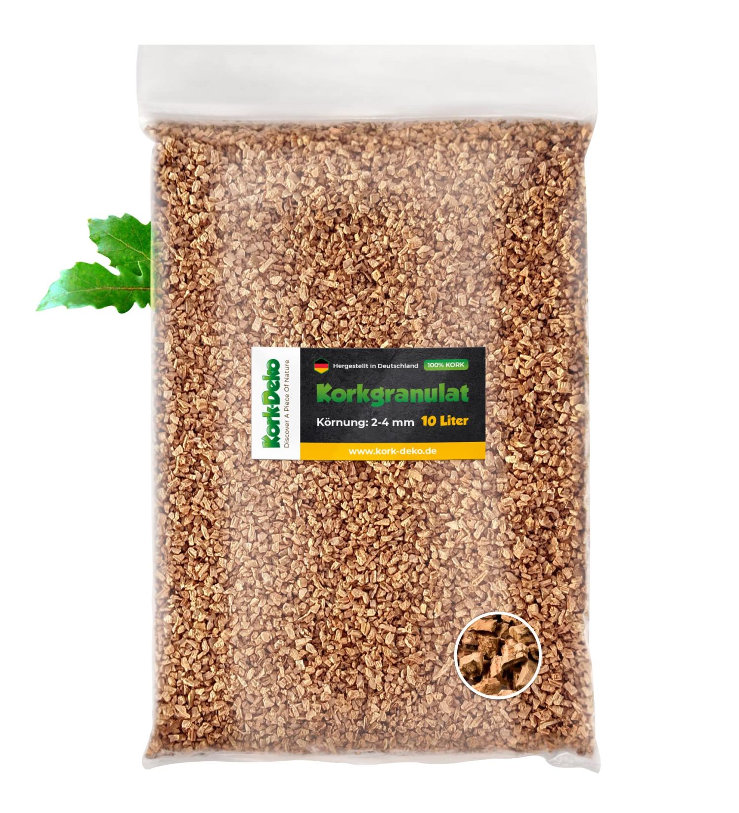 10L Cork Granules for Terrariums | Subtropical Substrate (2-4mm) | Natural Cork Decoration - Buy Online on GoSupps.com