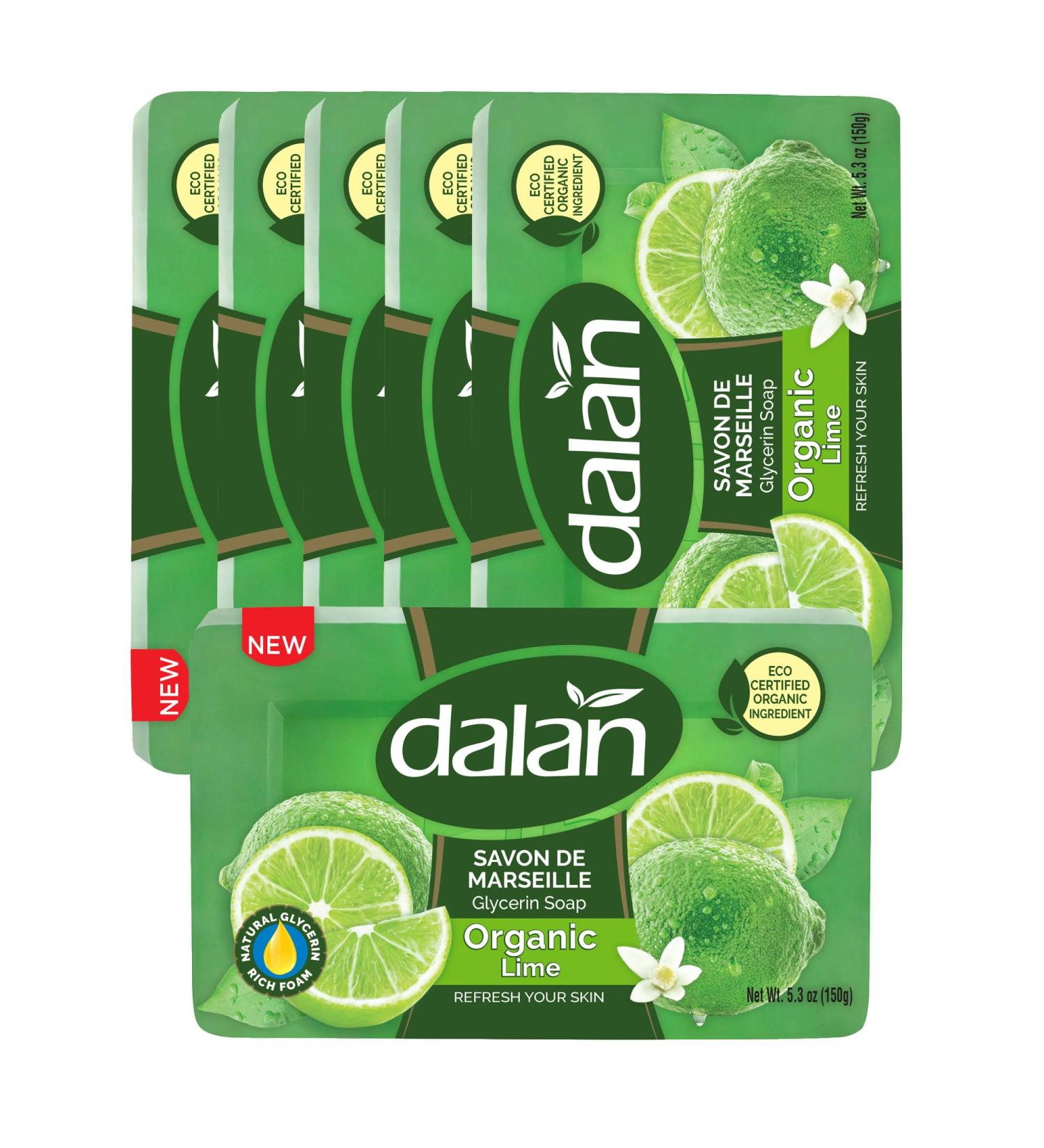 Dalan Dalan Organic Glycerin Soap 150 g 6 x 150 g Lime