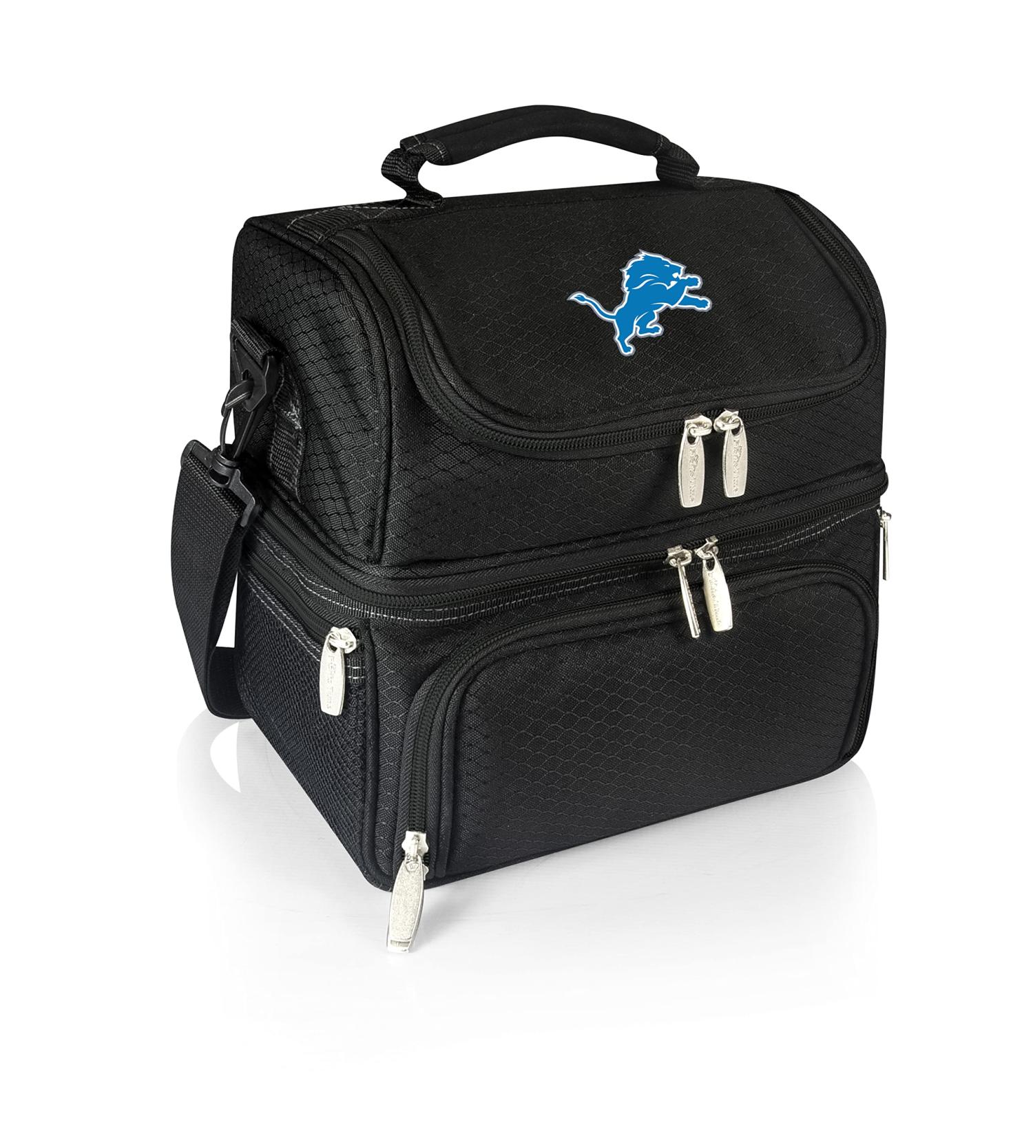 PICNIC TIME Black Detroit Lions Pranzo Lunch Tote - Buy Online on GoSupps.com