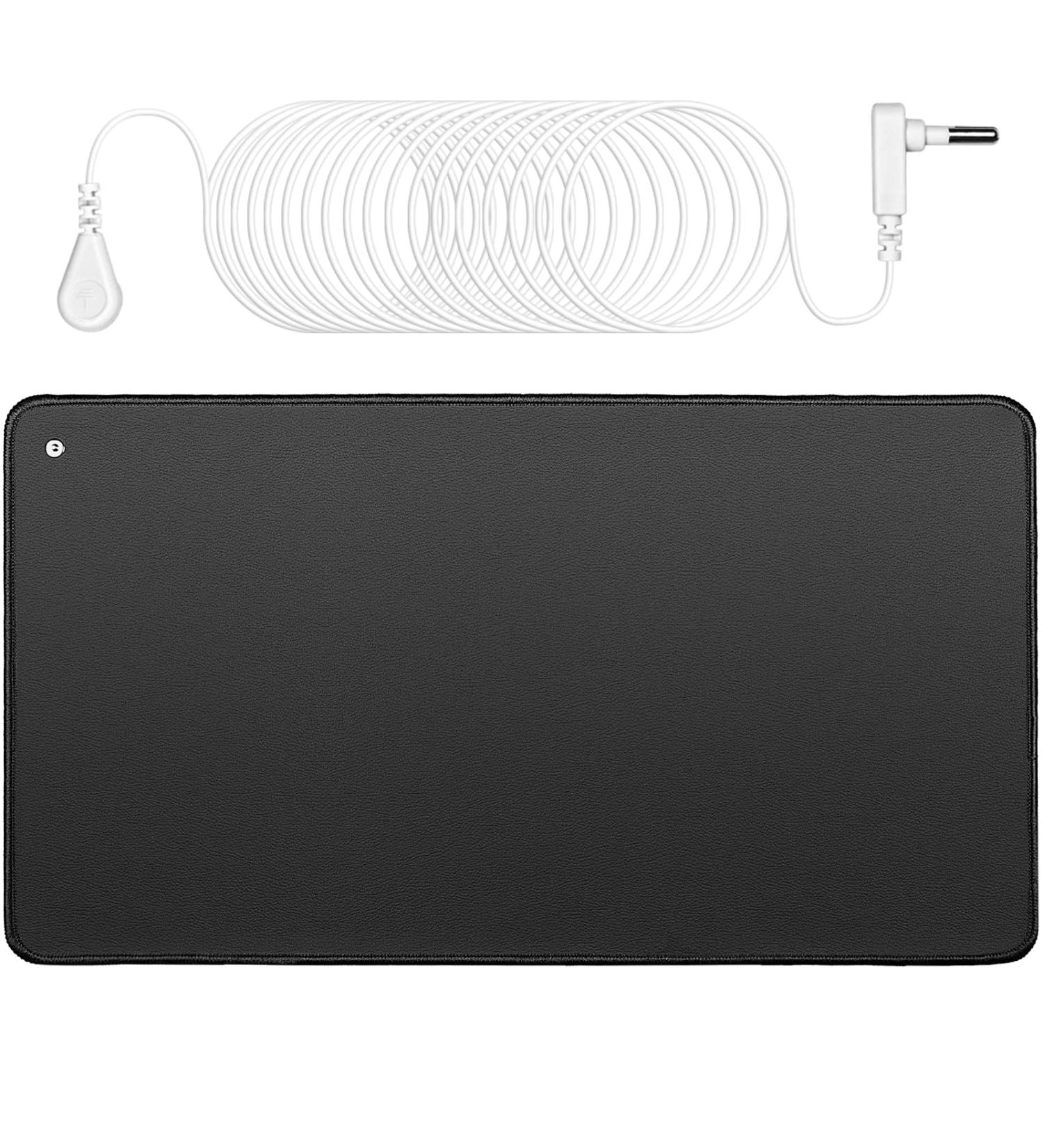 Grounding Mat Kit: Earth Therapy for Foot, Computer, Sleep, Pet - 15ft Cord - (23.6 x 13) - Buy Online on GoSupps.com