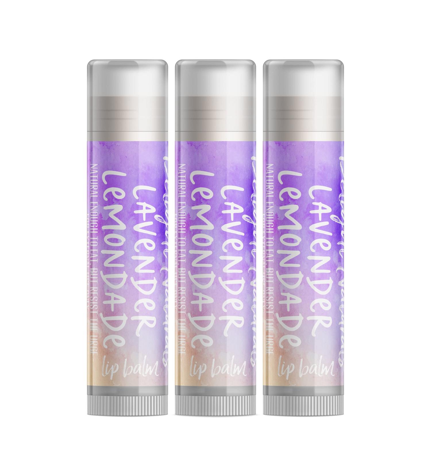 Lavender Lemonade Lip Balm - Set of Three | Hydrating & Soothing | International Shipping Available - Buy Online on GoSupps.com