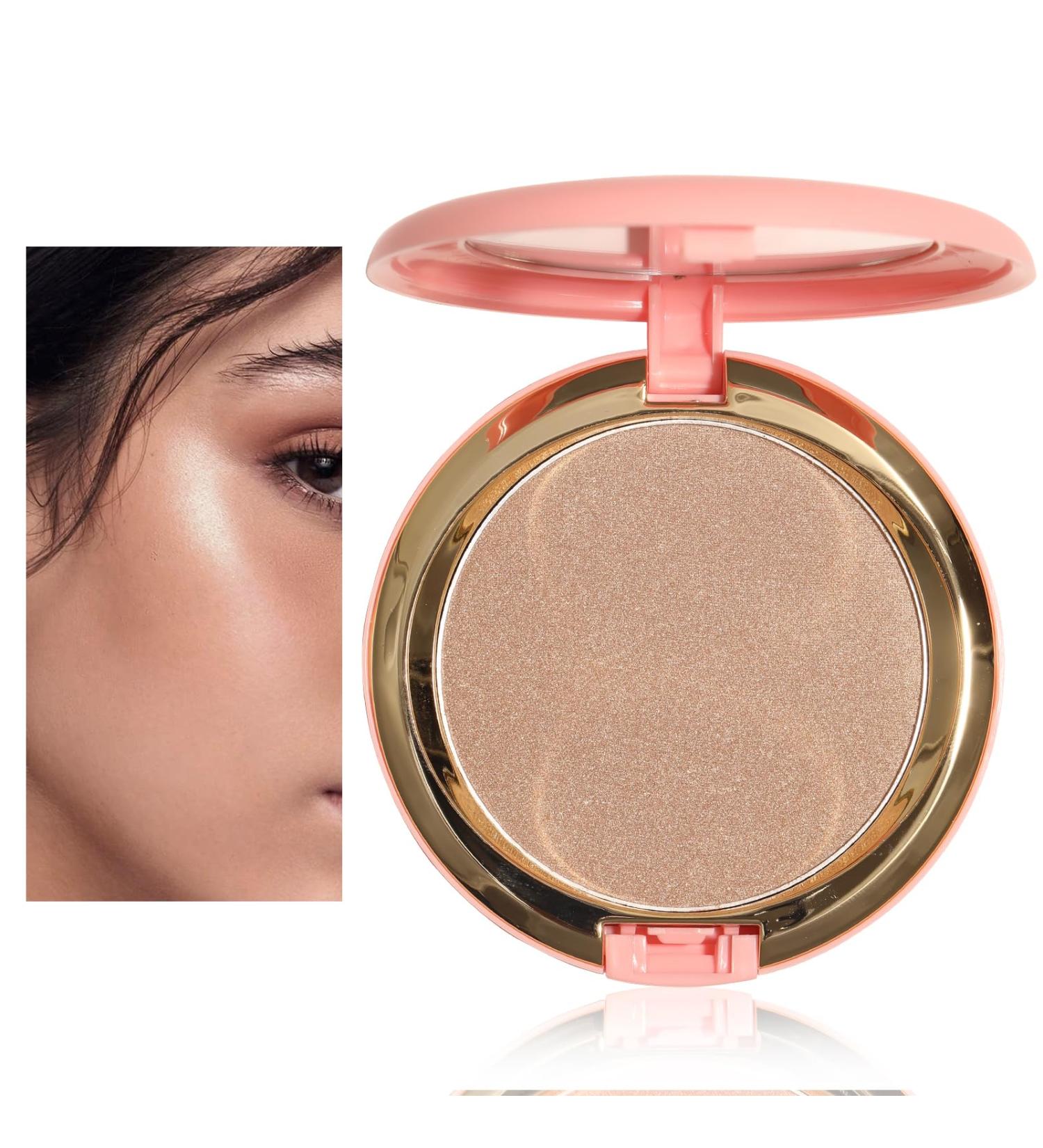 Shimmering Bronzer Powder - Highly Pigmented Highlighter & Contour | Natural Sun-Kissed Finish | Long-Lasting Lightweight Vegan Formula | #Childter #Lichter Bronzer 1g - Buy Online on GoSupps.com