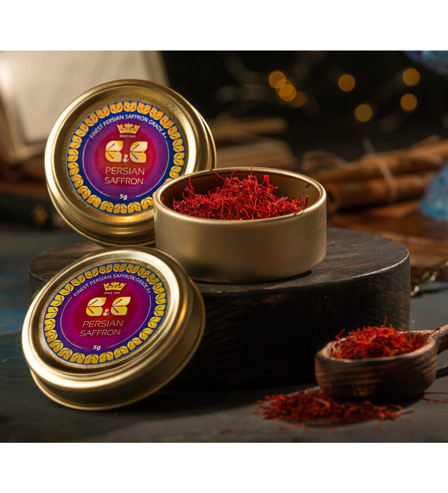 B&B Persian Saffron 5g - Premium Quality Saffron Threads - Buy Online on GoSupps.com