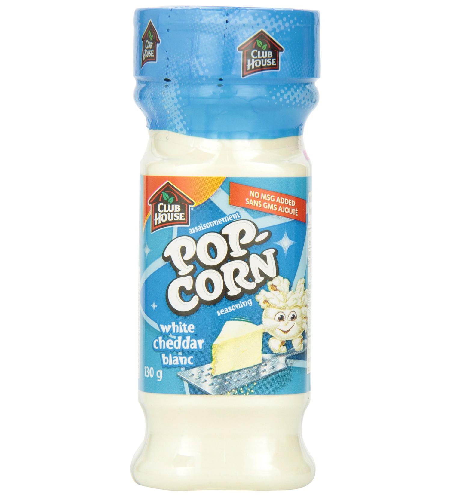 Club House Quality Natural Herbs & Spices Popcorn Seasoning White Cheddar 130g - Buy Online on GoSupps.com