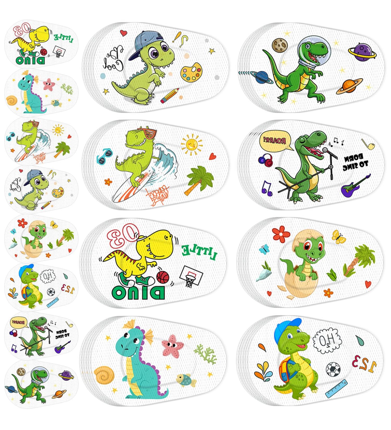 Buy Timgle 80 Pcs Kids Eye Patches - Cute Dinosaur Adhesive Eye Patch for Lazy Eye & Amblyopia - Fun Light Blocking Bandages for Boys & Girls - 8 Styles Available - Buy Online on GoSupps.com