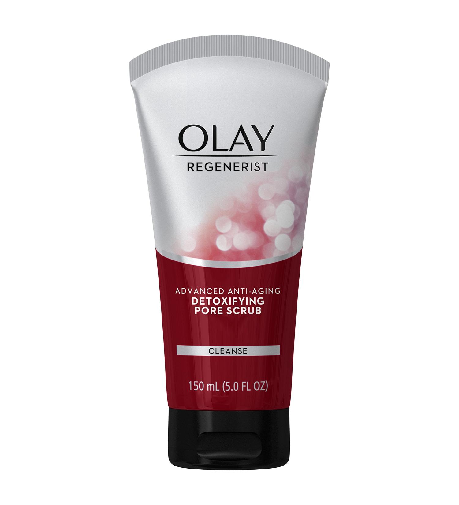 Olay Regenerist Detoxifying Pore Scrub Facial Cleanser 5.0 fl oz - Deep Cleanse and Exfoliate for Radiant Skin - Buy Online on GoSupps.com