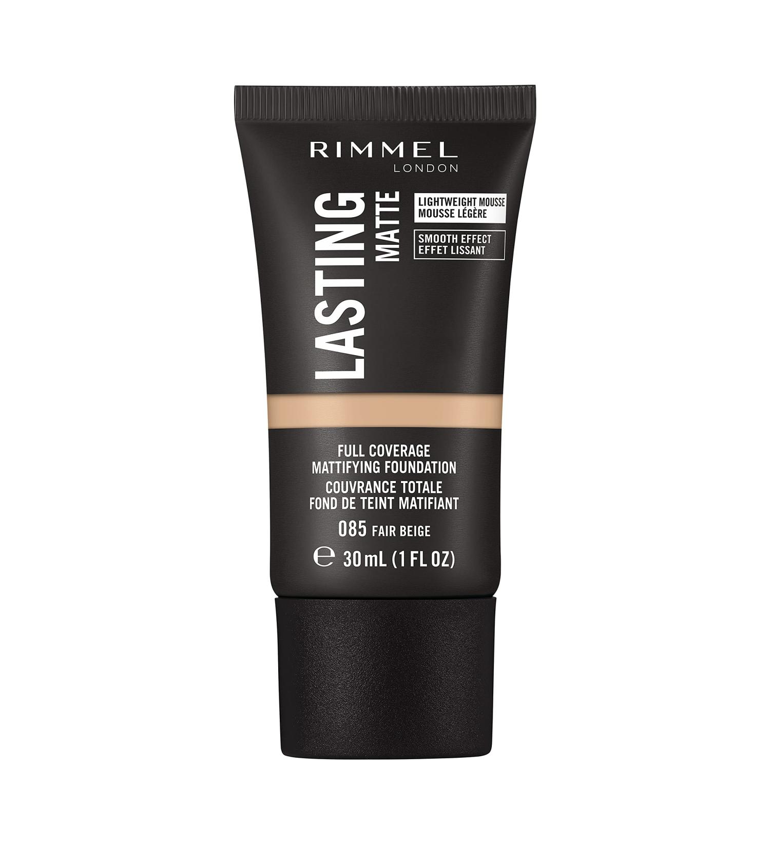 Rimmel Lasting Matte Full Coverage Foundation 30ml - 085 Fair Beige - Buy Online on GoSupps.com