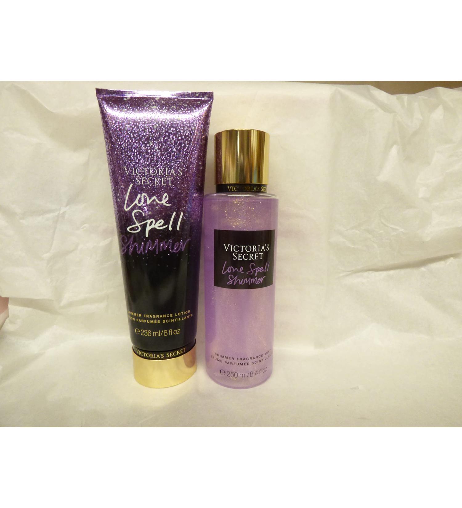 Victoria Love Spell Shimmer Lotion Mist set duo Bundle packaging may vary
