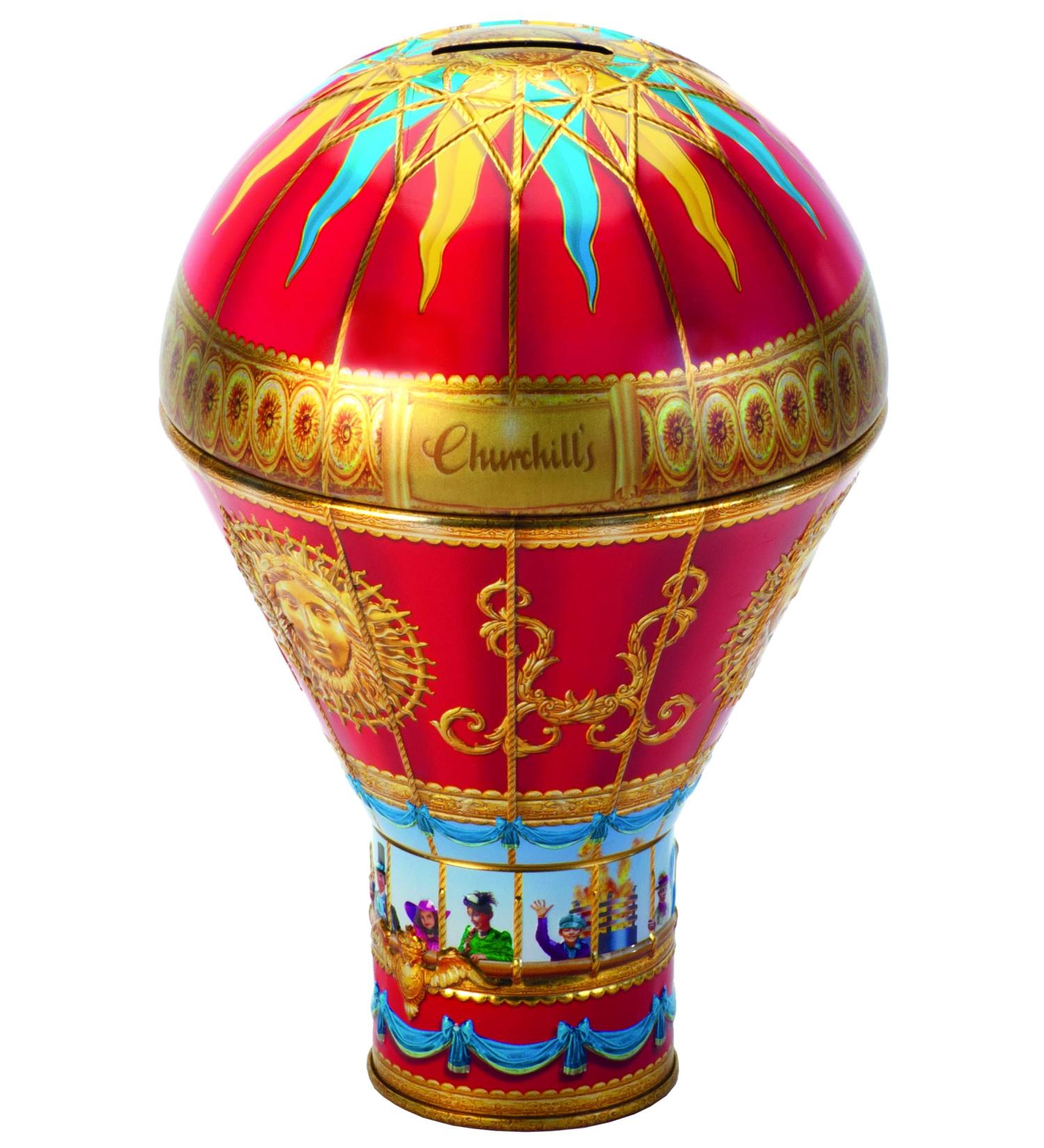 Churchill's Confectionery - Victorian Hot Air Balloon Red 150g Chocolate Fudge