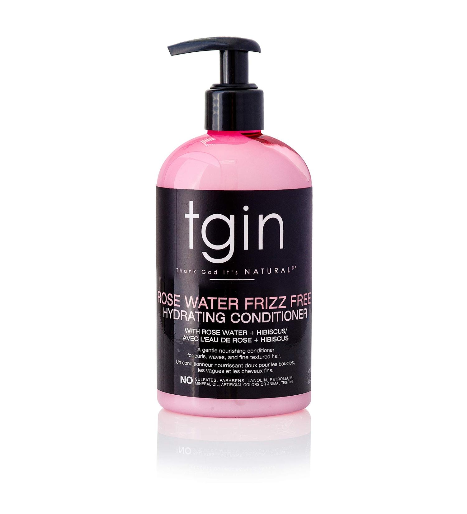 TGIN Rose Water Frizz-Free Hydrating Conditioner 13oz for Curls & Waves, Ideal for Low Porosity & Fine Hair - Buy Online on GoSupps.com