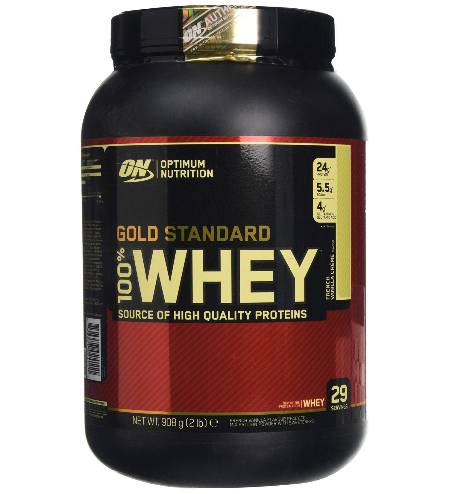 Optimum Nutrition 100% Whey Gold Standard - 2 lb French Vanilla Creme | Buy Internationally - Buy Online on GoSupps.com