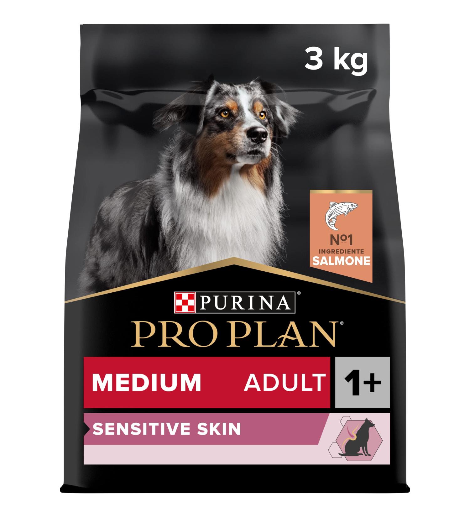 Purina Pro Plan Medium Adult Dog Sensitive Skin with Optiderma Salmon 3 kg - Buy Online on GoSupps.com