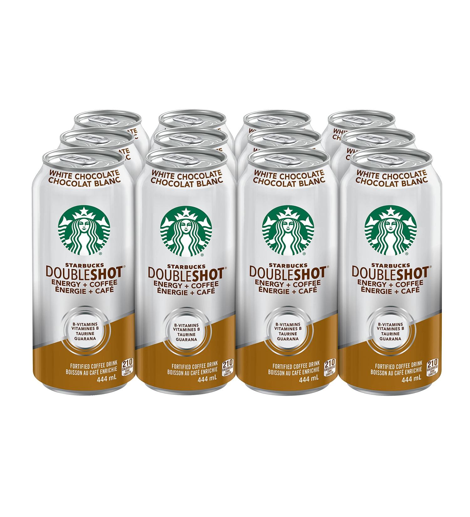 Starbucks Double Shot White Chocolate 444ml Can Pack of 12 White Chocolate 5328 milliliters White Chocolate White Chocolate - Buy Online on GoSupps.com