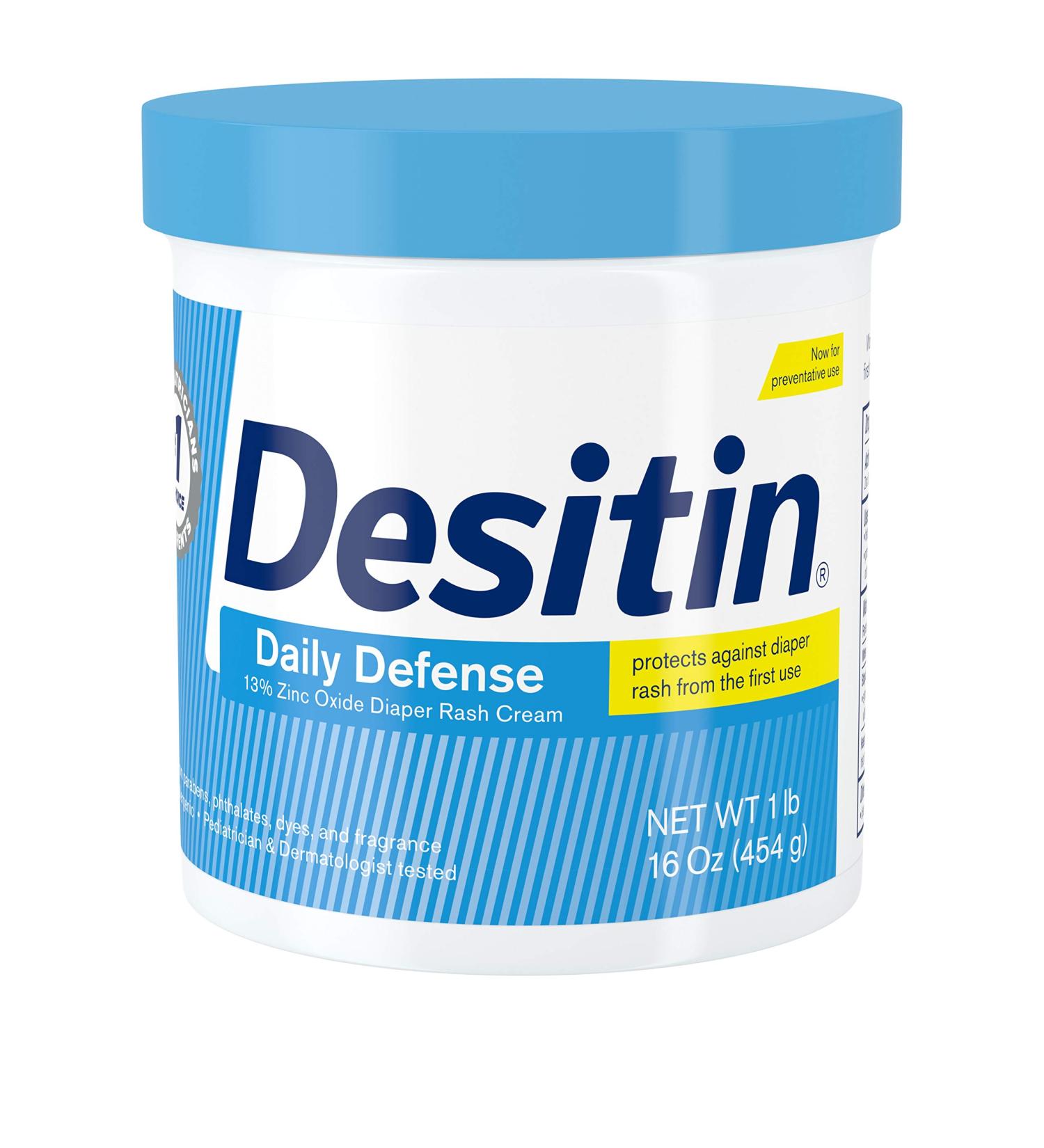 Desitin Daily Defense Baby Diaper Rash Cream - Zinc Oxide, Hypoallergenic, 16 oz (Pack of 2) - Buy Online on GoSupps.com