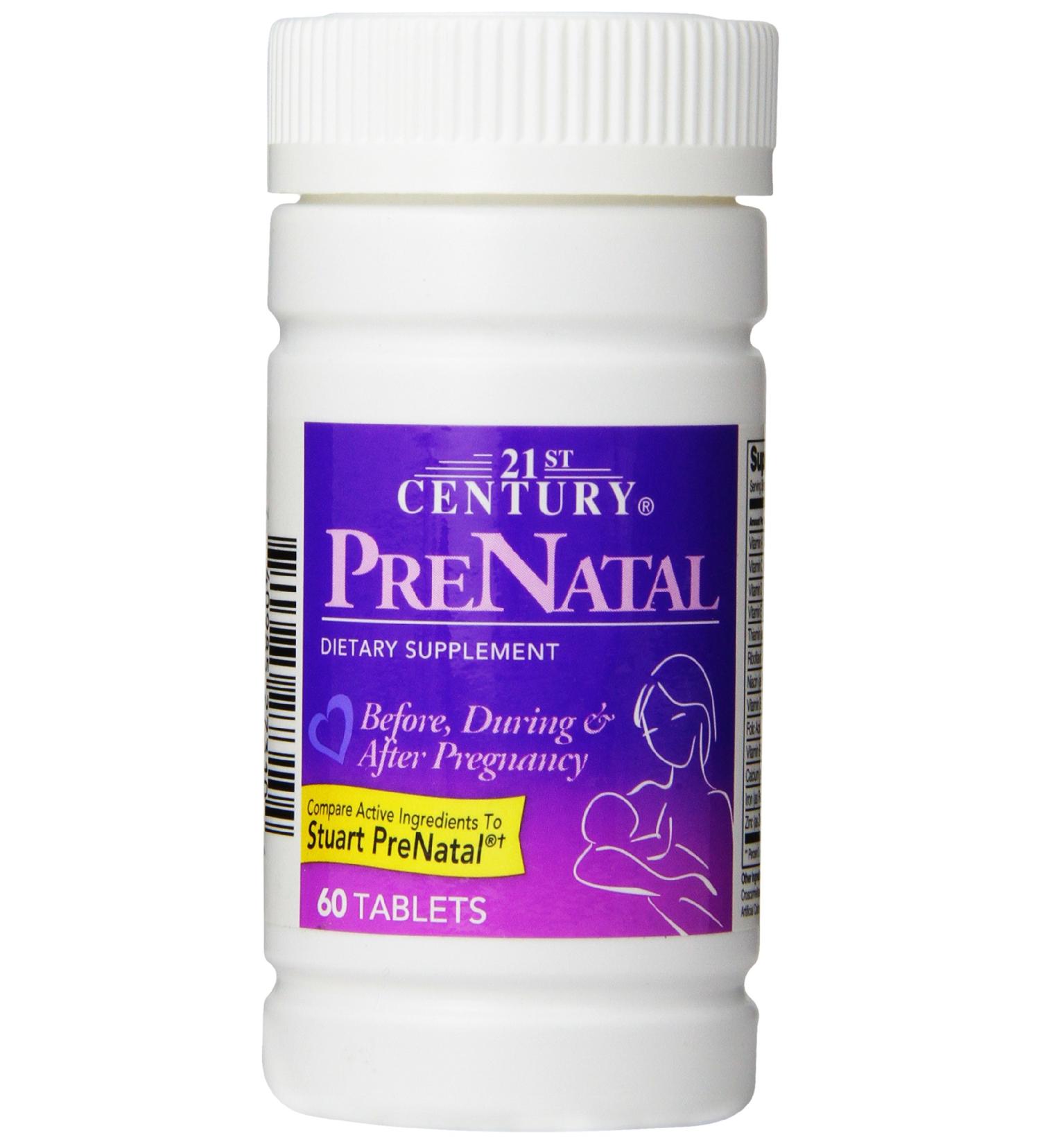 21st Century Prenatal Tablets 60 Count - Pack of 2 | Essential Pregnancy Supplement - Buy Online on GoSupps.com
