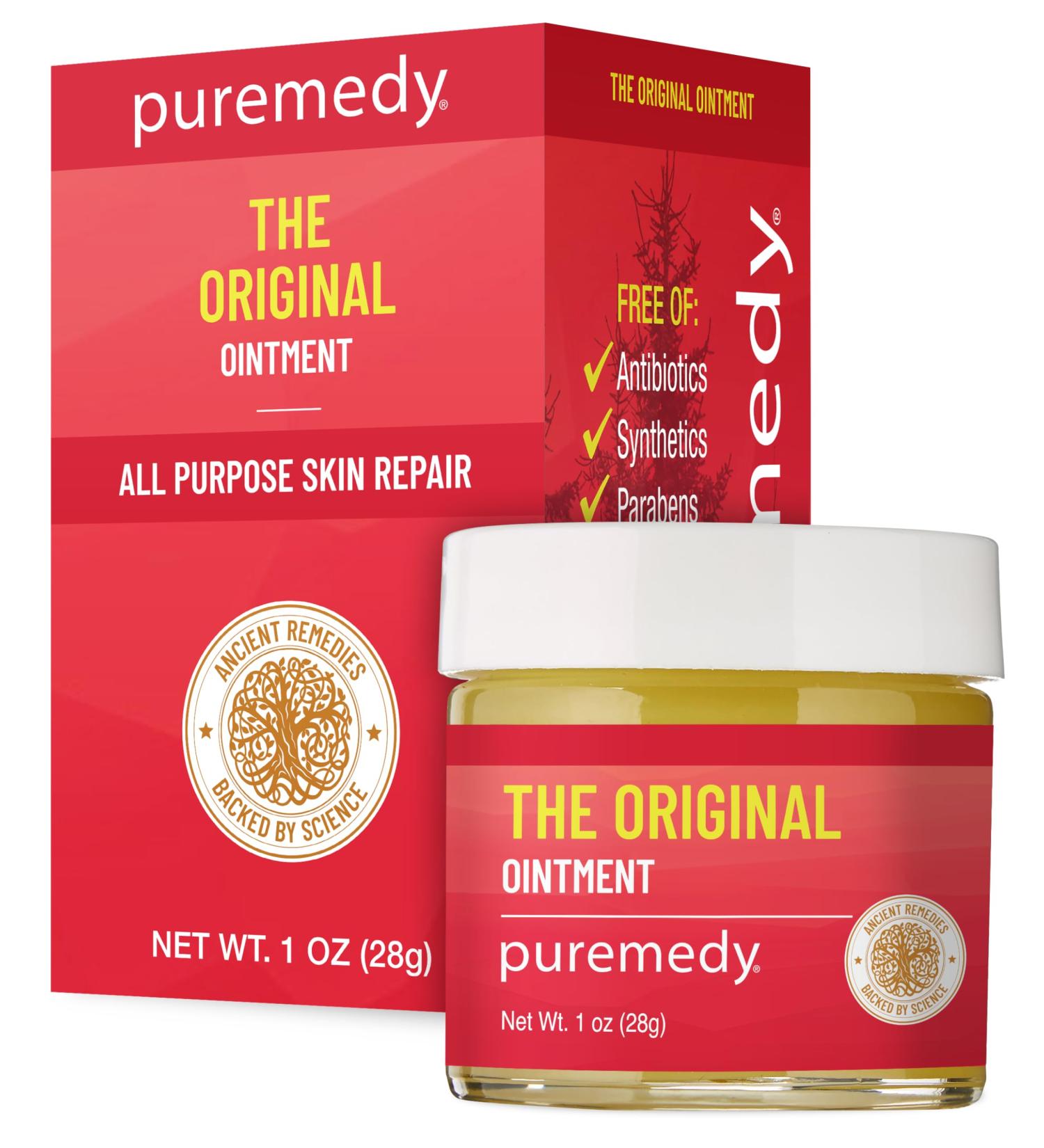 Puremedy Original Healing Ointment All Natural First Aid Salve for Wounds Burns Cuts Bug Bites Bed Sores Itching Swelling - Safe for Adults & Kids FSA - 1 oz 1 Ounce (Pack of 1) - Buy Online on GoSupps.com