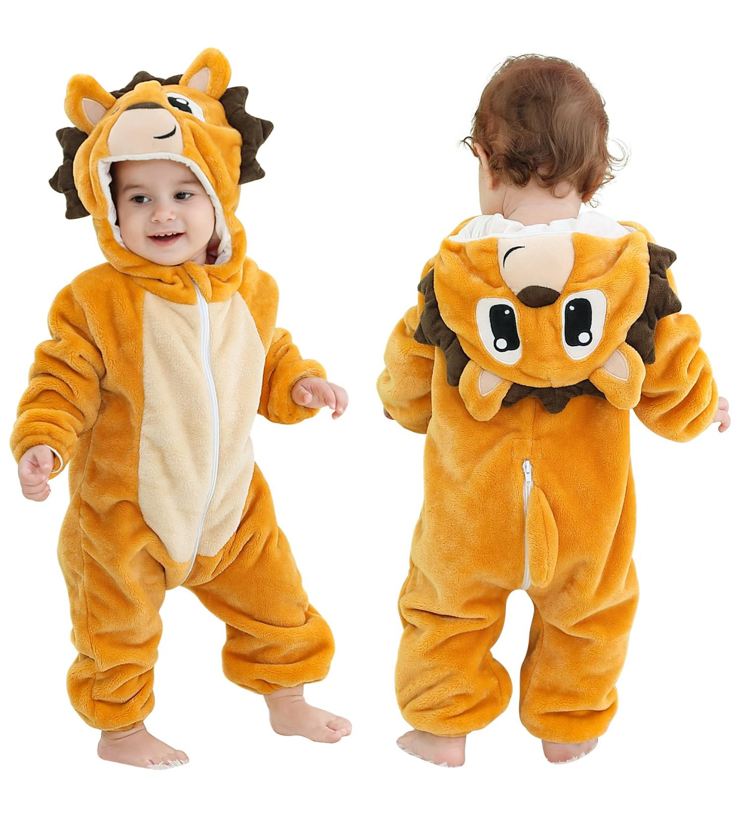 COOKY.D Unisex Winter Hooded Romper Jumpsuit - Hedgehog Design (3-6 Months) - Buy Online on GoSupps.com