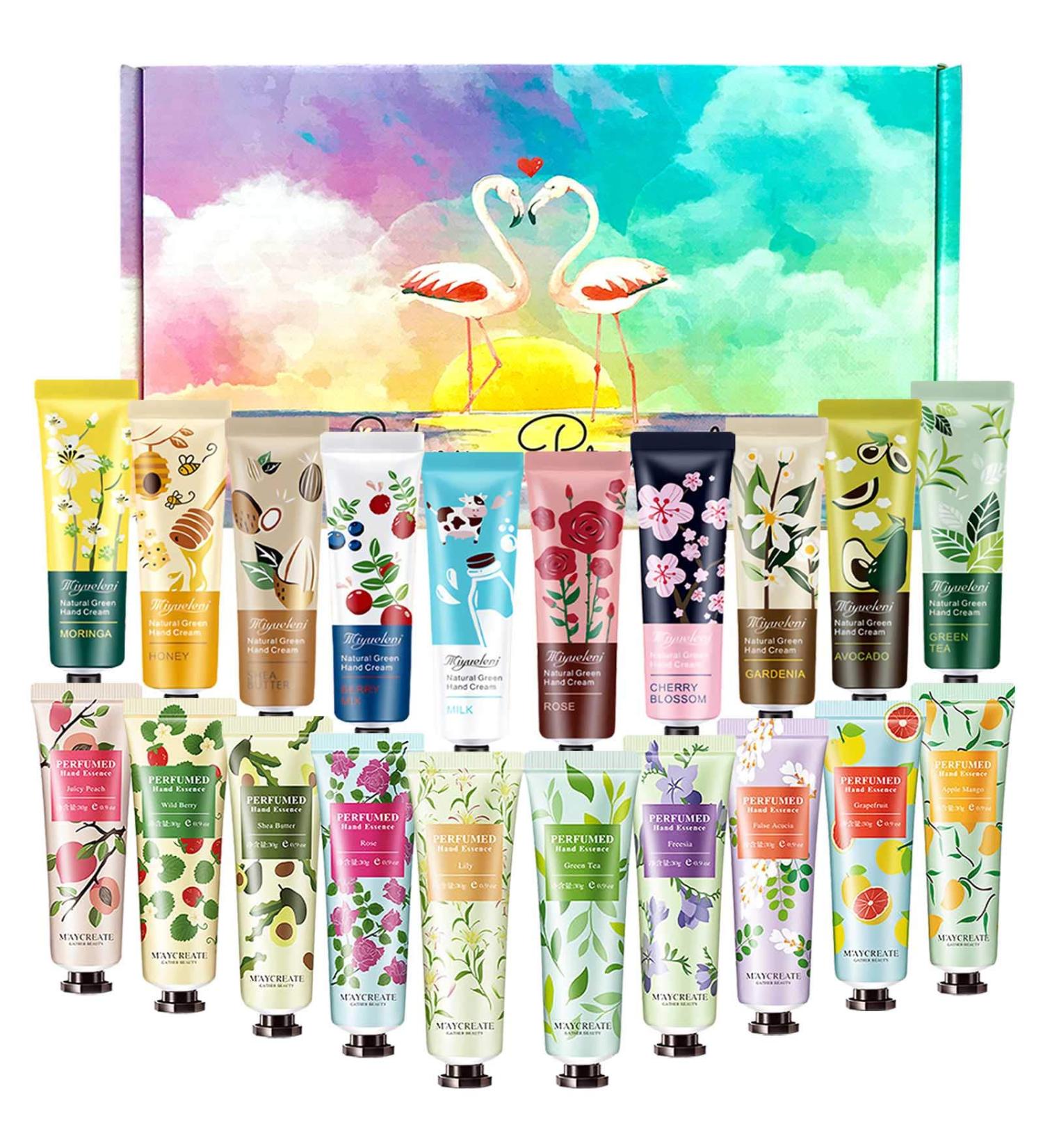 Smobea Plans Fragrance Cream Set - 20 x 30ml Mini Hand Creams | Deep Moisturizing & Nourishing with Aloe & Vitamin E | Perfect Gift Set for Daily Moisture - Buy Online on GoSupps.com