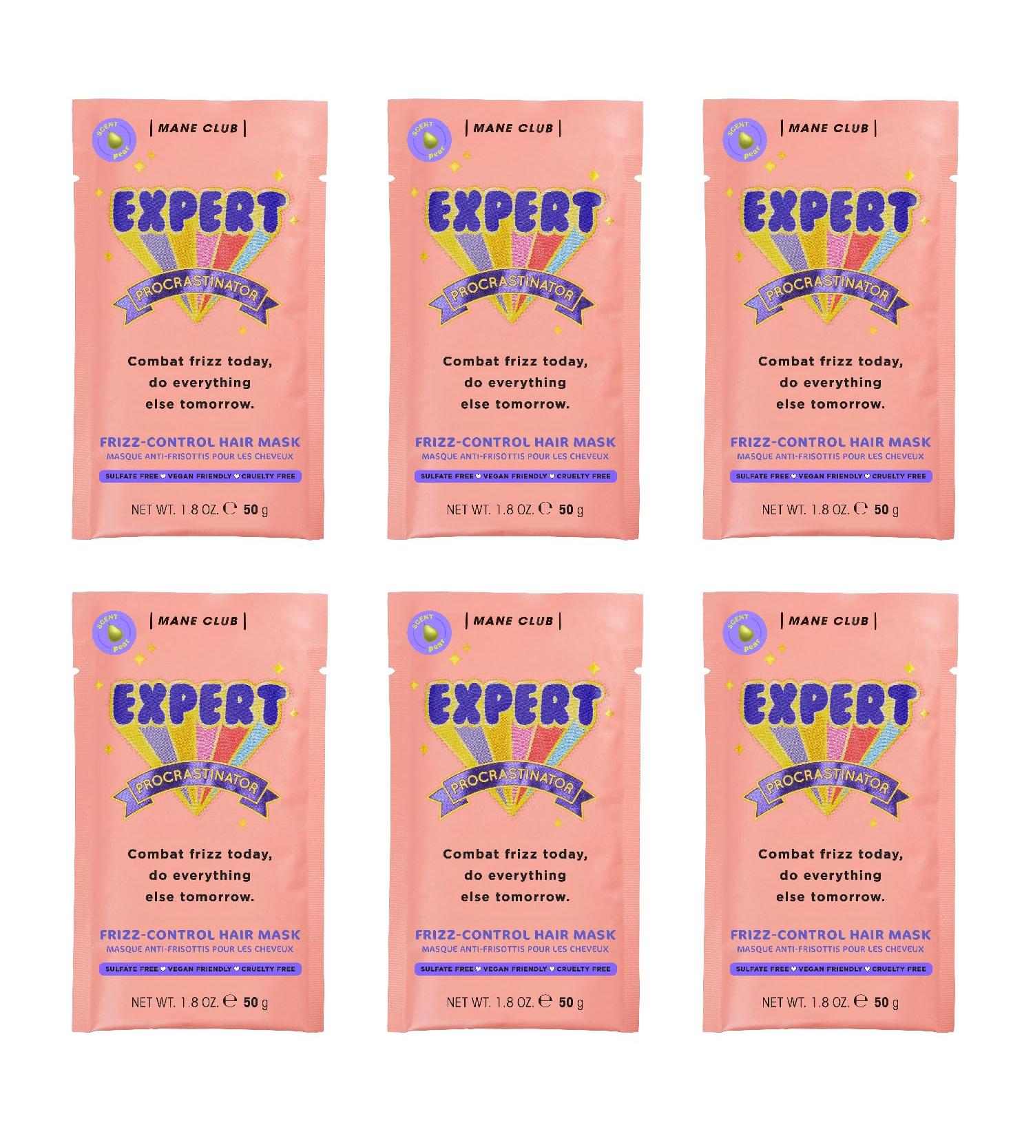 MANE CLUB Expert Procrastinator Deep Conditioner - Cruelty Free Vegan Sulfate & Paraben Free - Pack of 6 (5.4 Fl Oz) - International Shipping Available - Buy Online on GoSupps.com