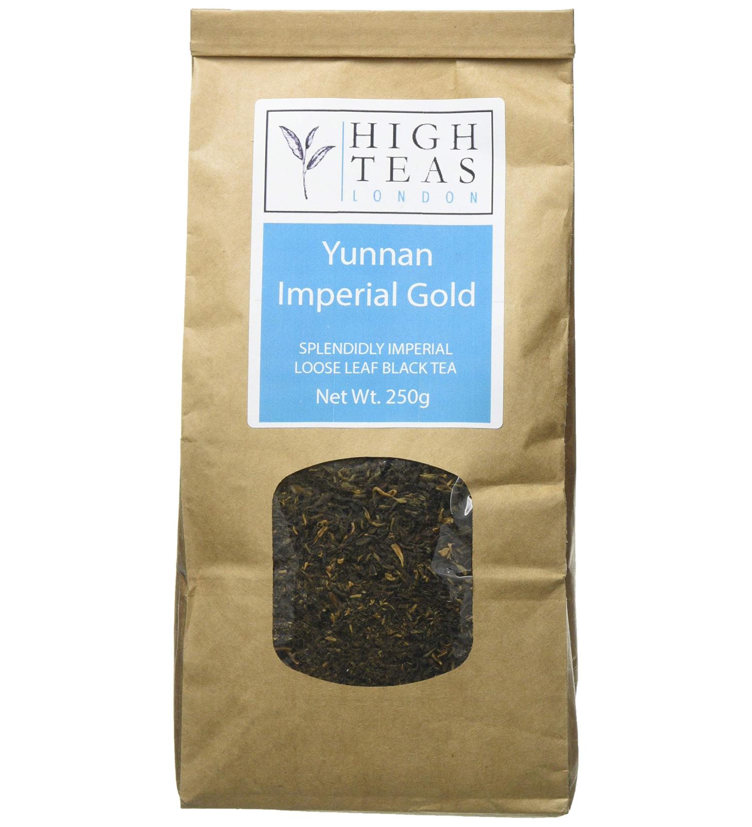 High Teas London Yunnan Imperial "Gold Tip" Shanghai Breakfast Black Tea 250 g - Buy Online on GoSupps.com