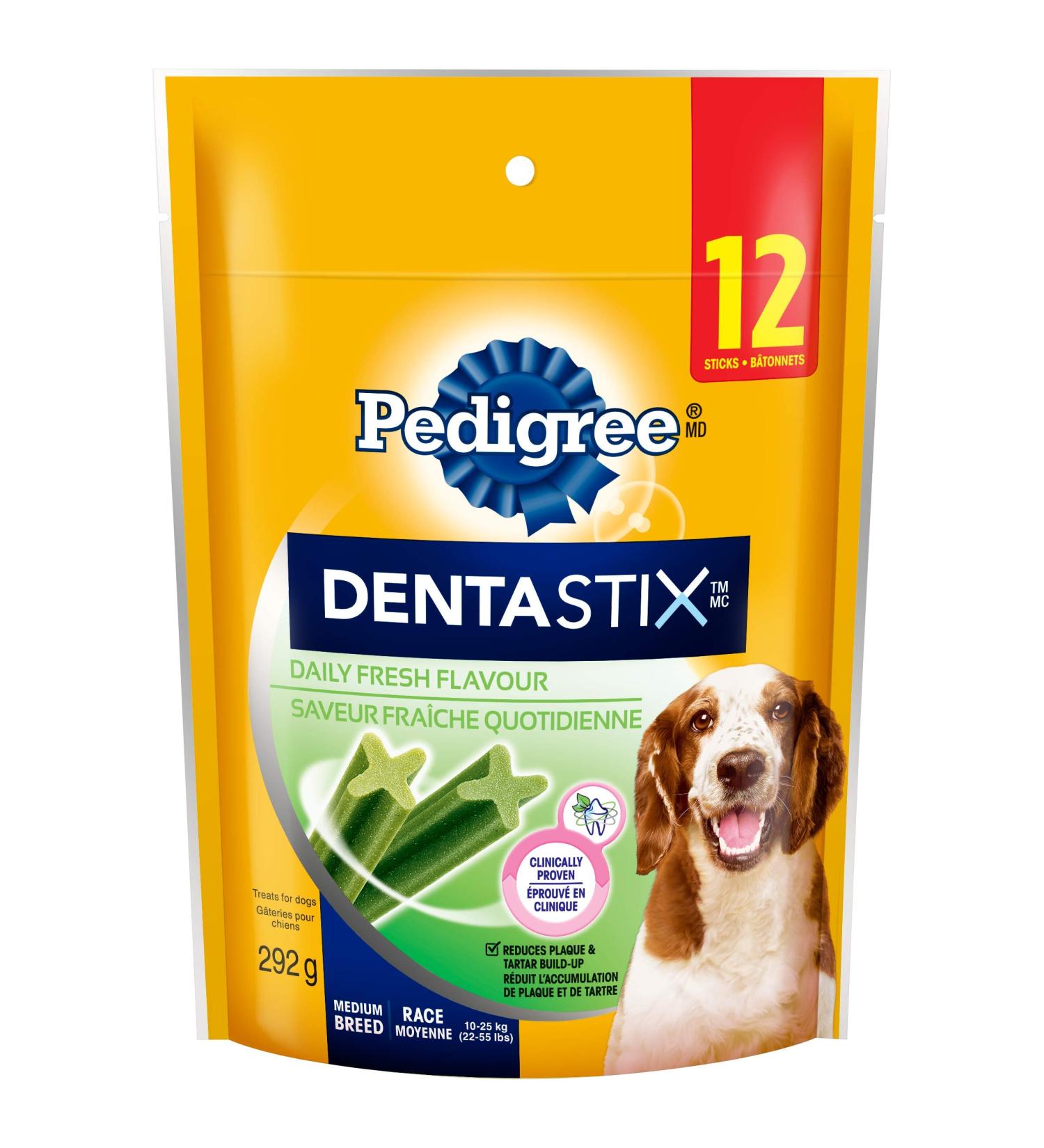 PEDIGREE DENTASTIX Oral Care Dog Treats for Medium Dogs - Fresh Flavour 12 Sticks Fresh 12 count (Pack of 1) Dog Treats - Buy Online on GoSupps.com