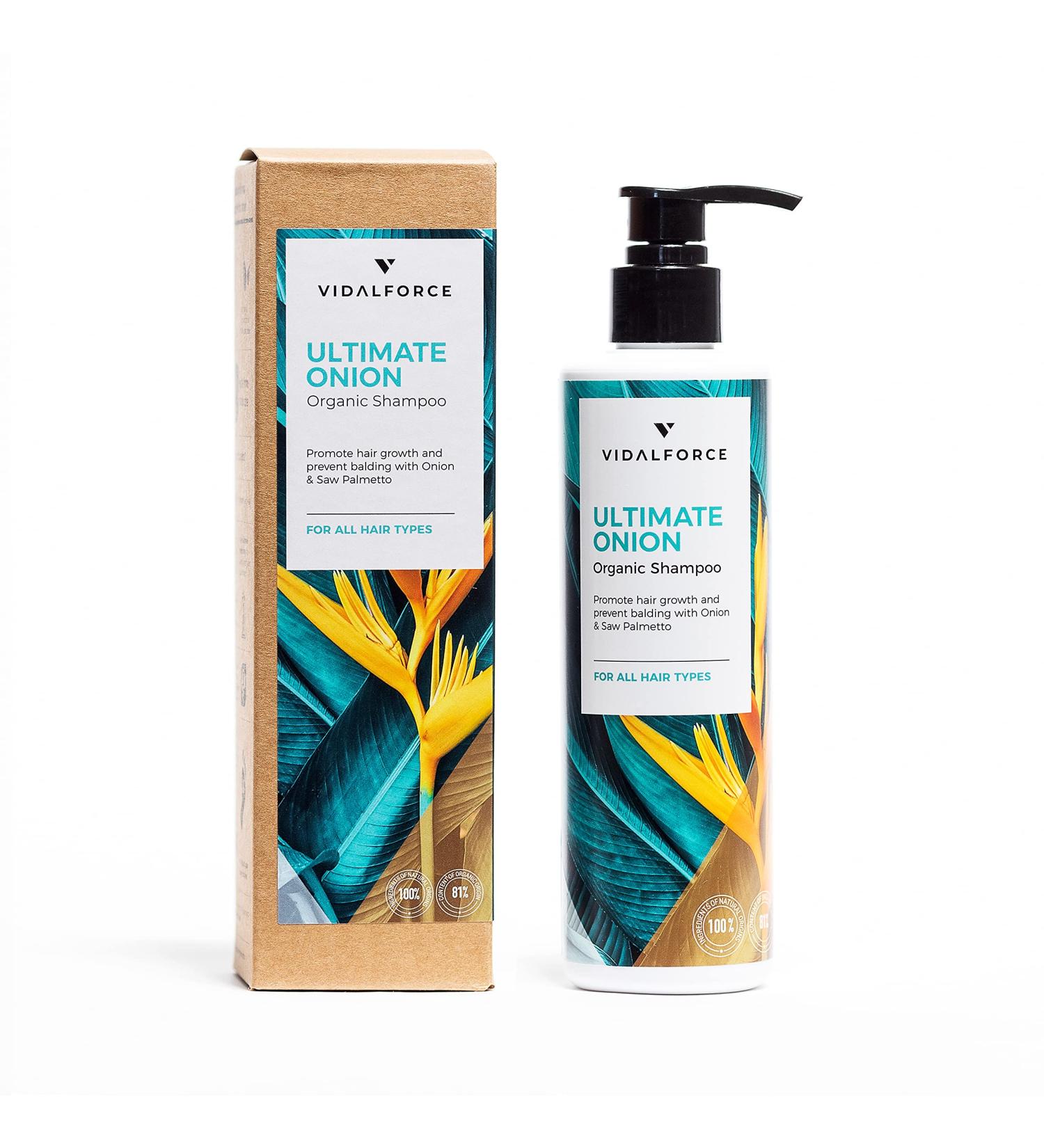 ULTIMATE ONION. Onion and saw palmetto shampoo with 22 natural and ecological active ingredients. Hair strength shampoo I Anti-hair loss shampoo for women/men I Hair growth - Buy Online on GoSupps.com