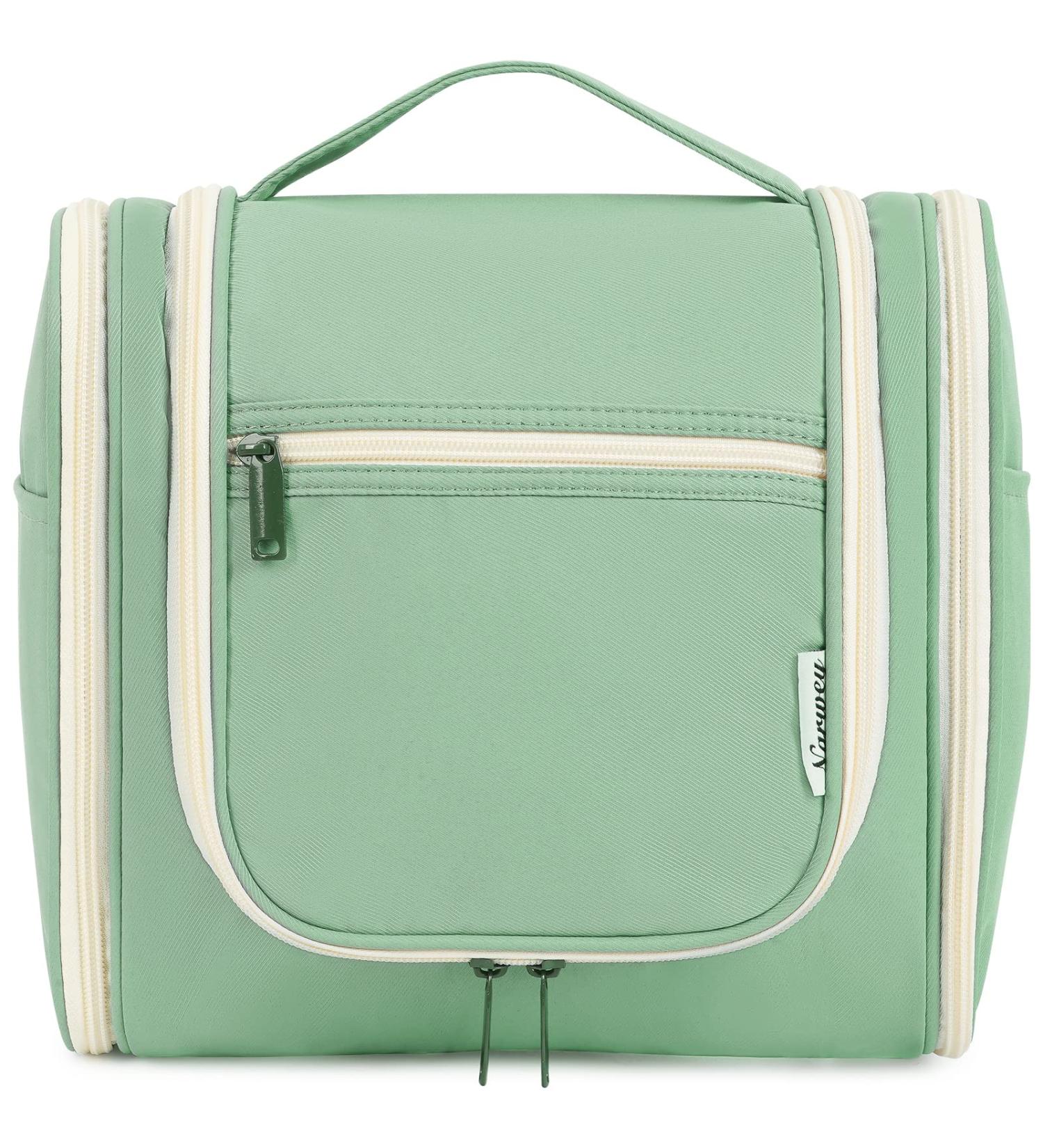 Travel Hanging Toiletry Wash Bag Makeup Cosmetic Organizer for Women (Spring Green (Large)) - Buy Online on GoSupps.com