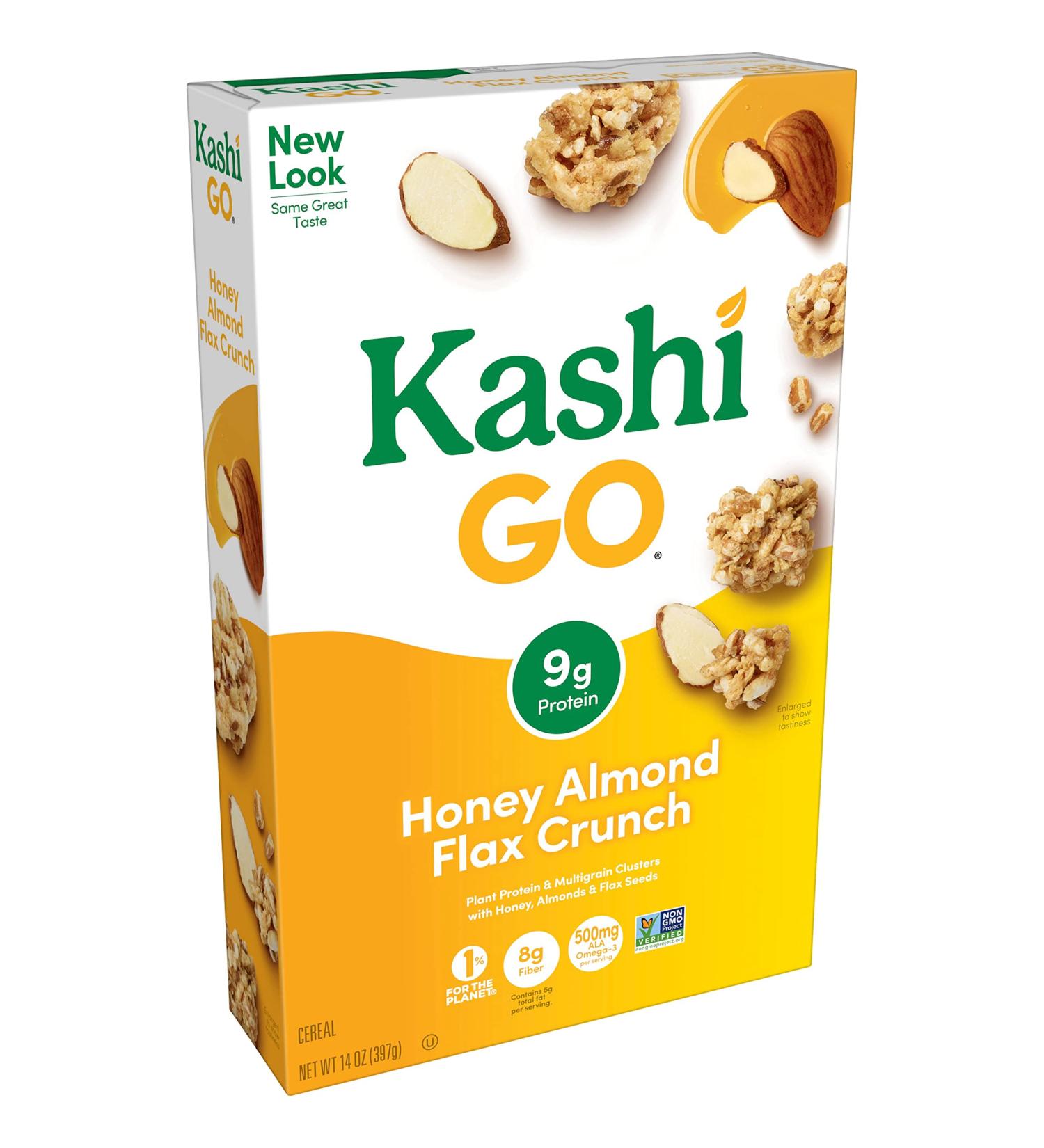 Kashi GoLean Crunch! Honey Almond Flax Cereal 14 oz - Healthy Breakfast Option - Buy Online on GoSupps.com