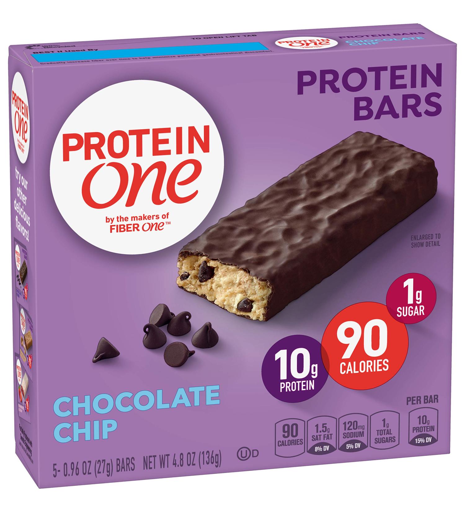 Protein One 90 Calorie Chocolate Chip Protein Bars - Keto Friendly (5 ct) - Buy Online on GoSupps.com