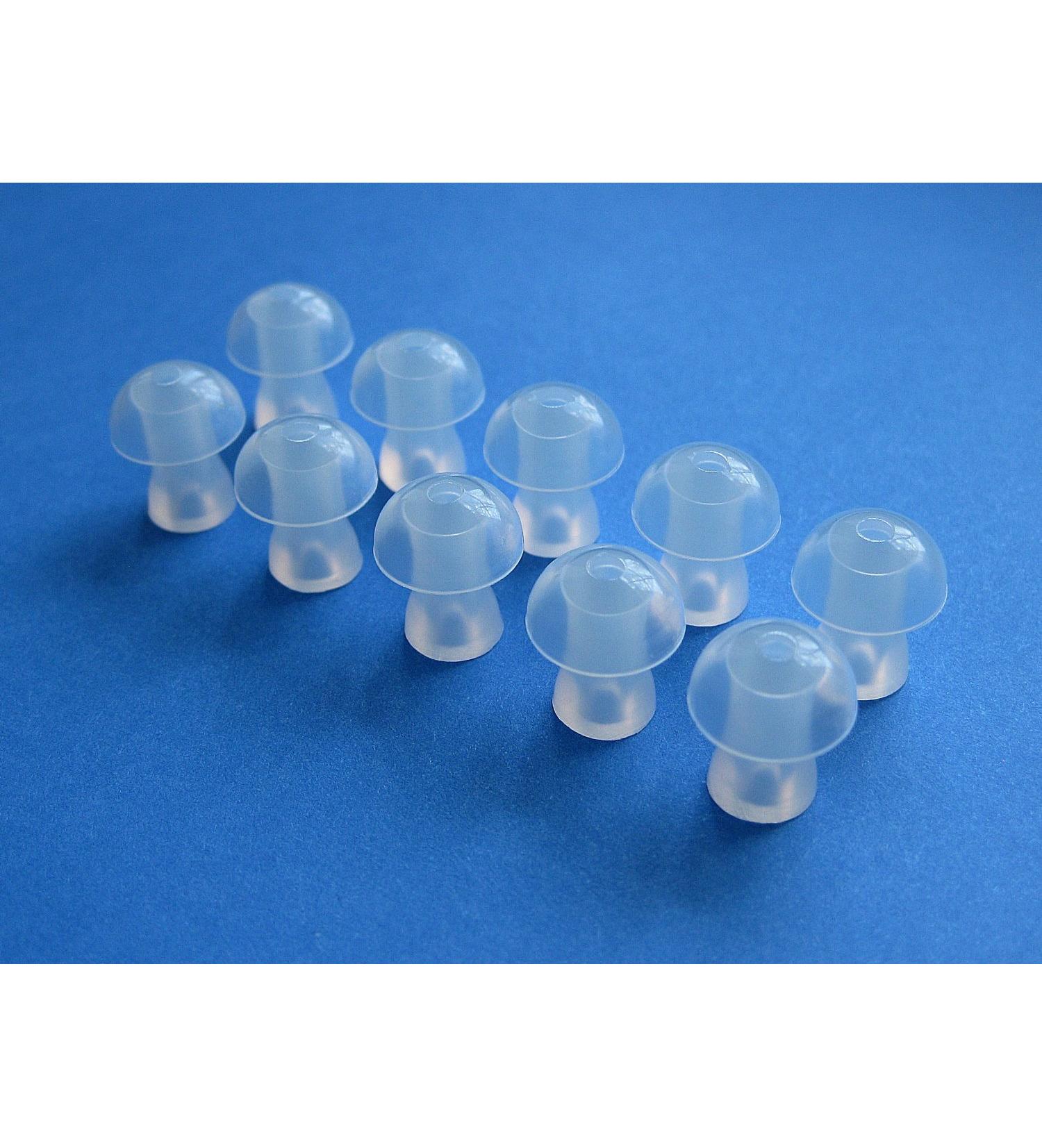 Hiibaby 10 Medium (M) Soft Replacement Mushroom Domes Eartips Earbuds for Touching Motion Nitro Aquaris Siemens Life Lotus 12P 13P 13SP 23P 23SP 23M BTE (Behind the Ear) Hearing Aids - Buy Online on GoSupps.com