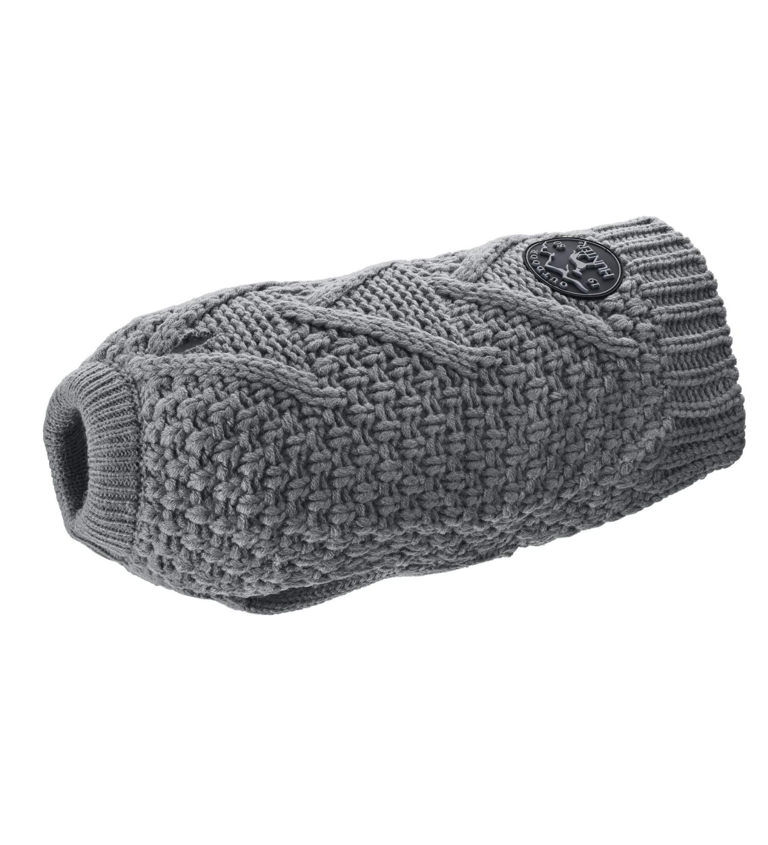 HUNTER Malm Grey Dog Sweater - Size 40 | Stylish & Warm International Shipping Available - Buy Online on GoSupps.com