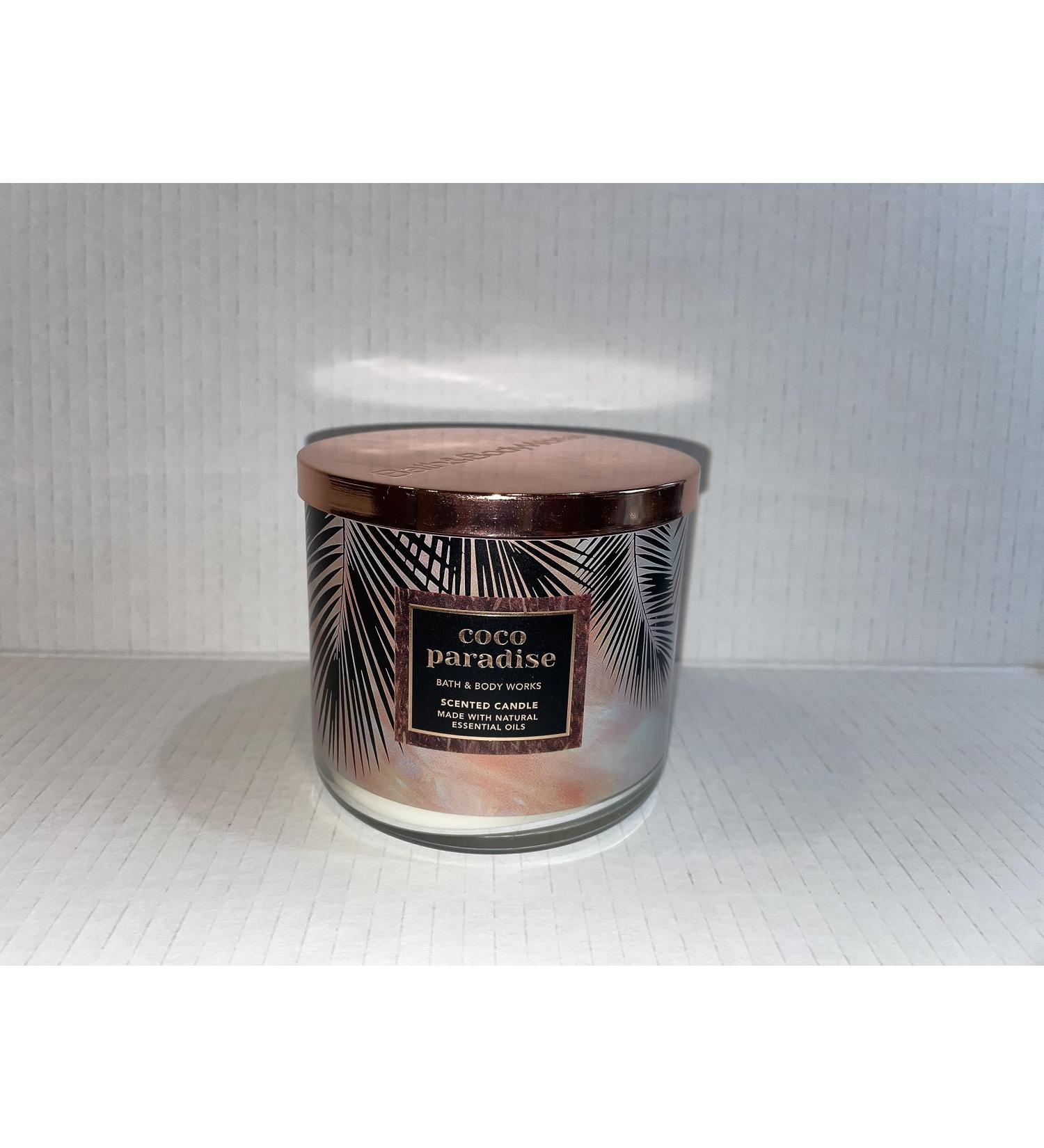 Coco Paradise 3-Wick Candle 14.5 oz / 411 g Made with Natural Essential Oil