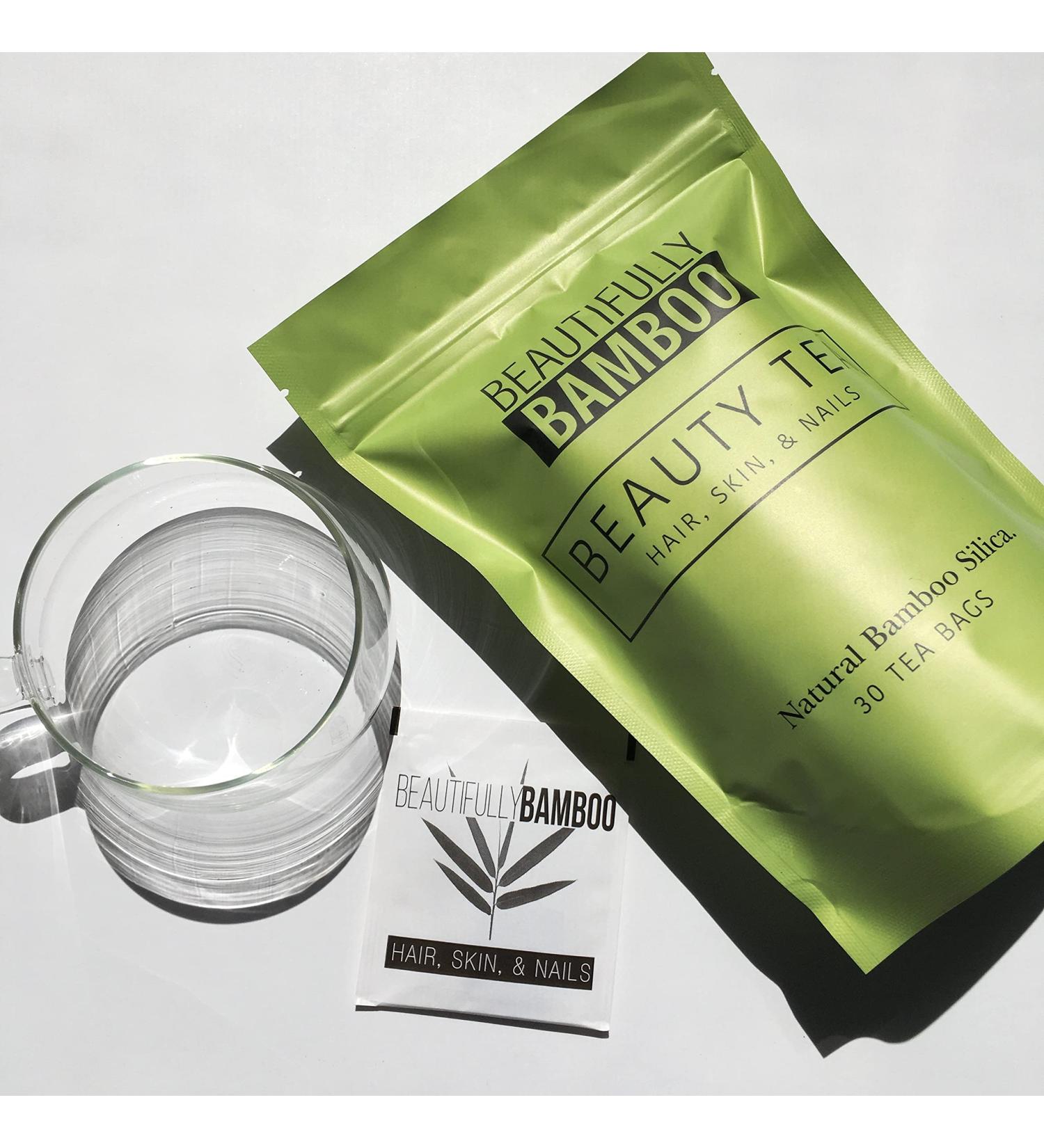 Silica Rich Bamboo Tea for Hair, Skin & Nails - 30 Filter Bags - Buy Online on GoSupps.com