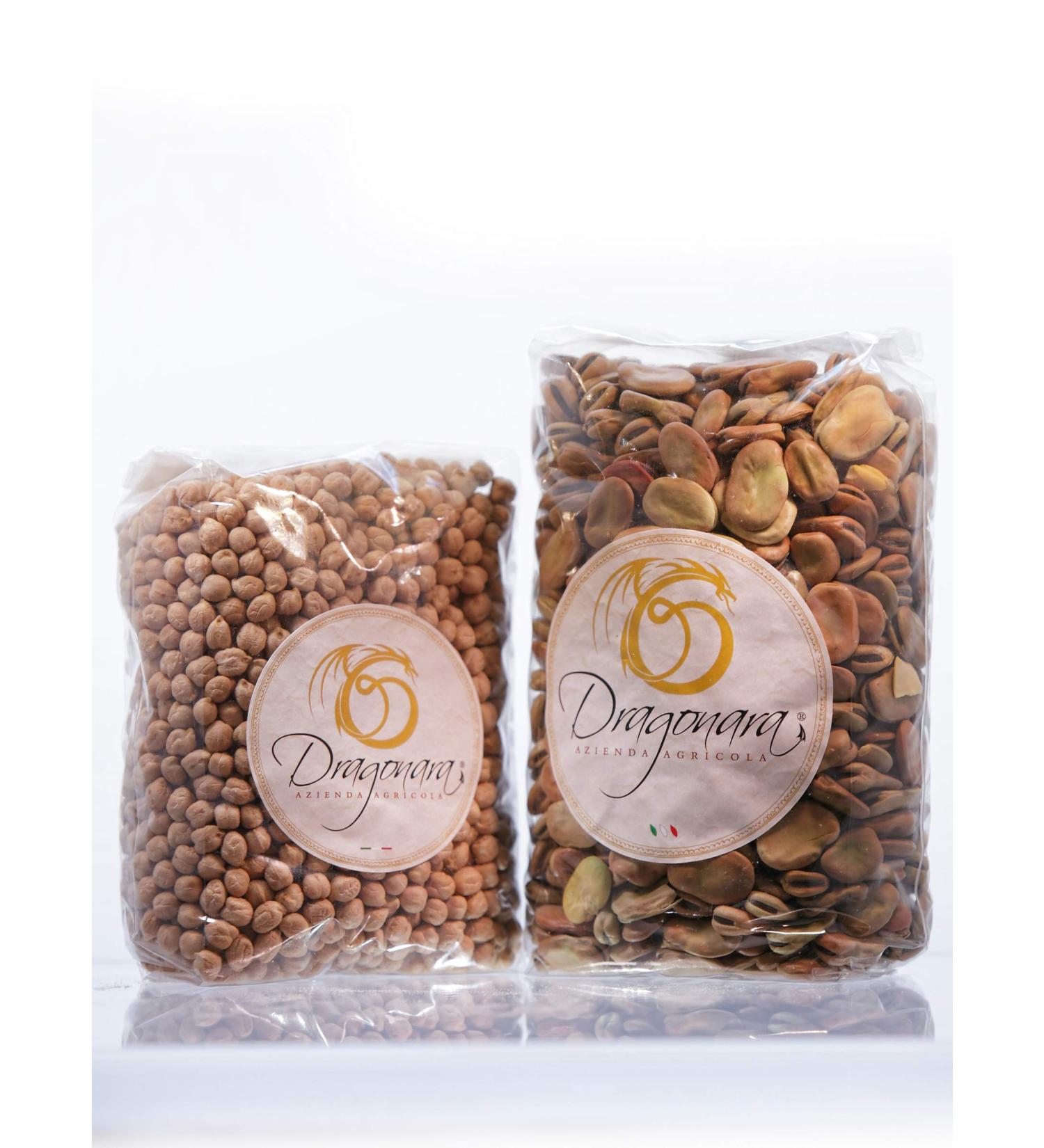 DRAGONARA Organic dried chickpeas 1 kg bag - Buy Online on GoSupps.com