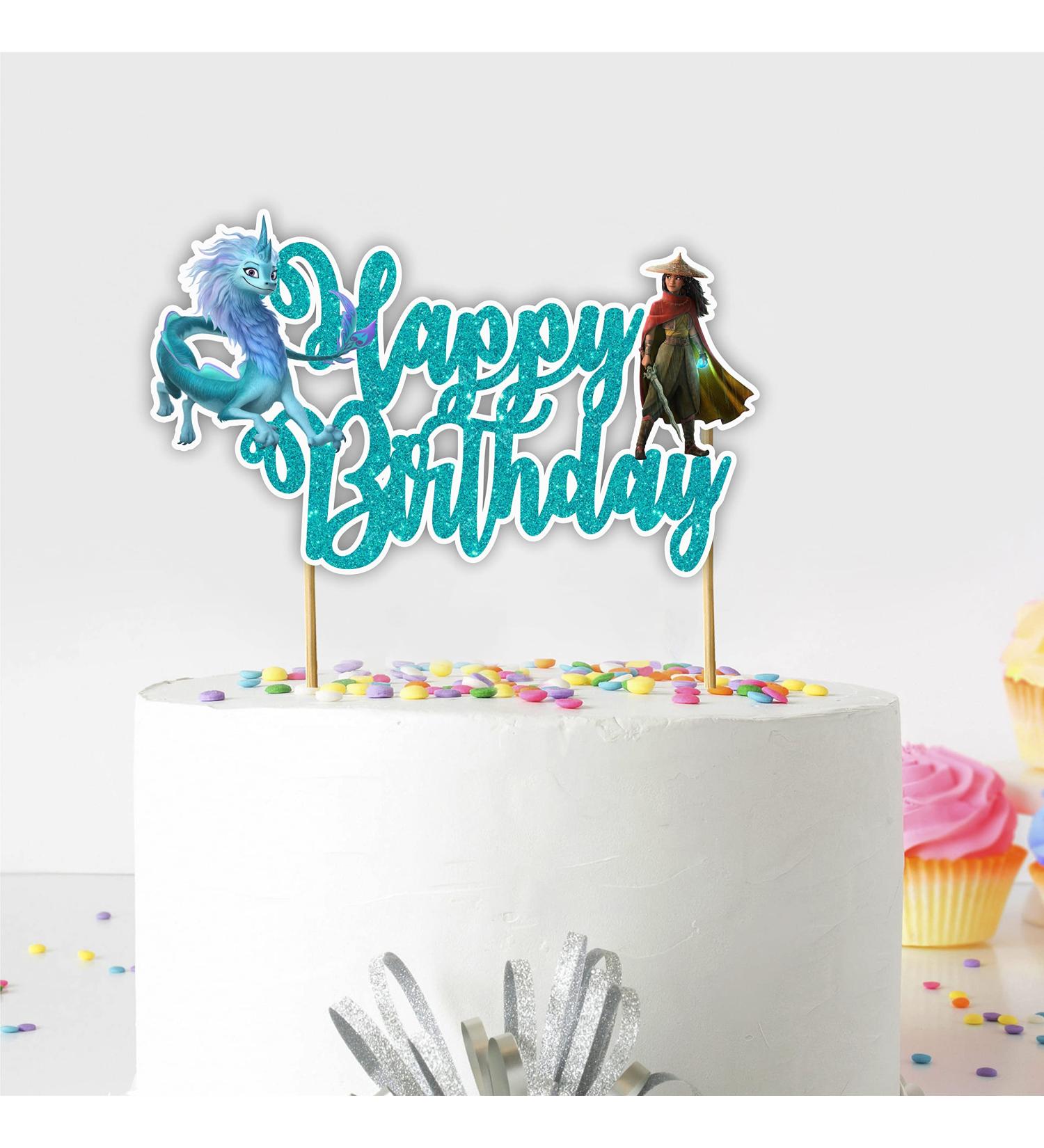 Seyal Raya and the Last Dragn Happy Birthday cake topper - Buy Online on GoSupps.com