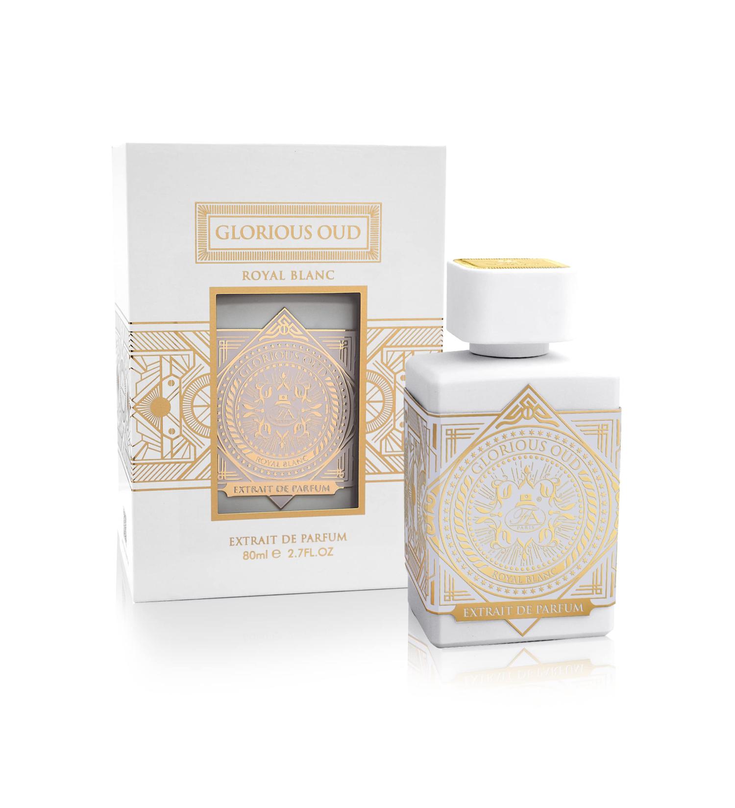 Fragrance World Glorious Oud Royal Blanc Extrait De Parfum Unisex 2.7 Fl Oz Musk 2.7 Fl Oz (Pack of 1)